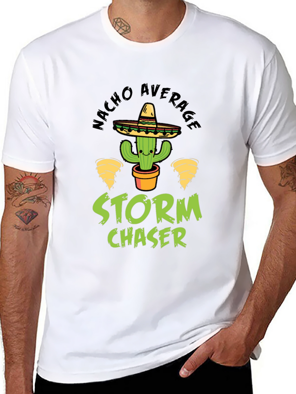 Nacho Average Storm Chaser Graphic T-Shirt