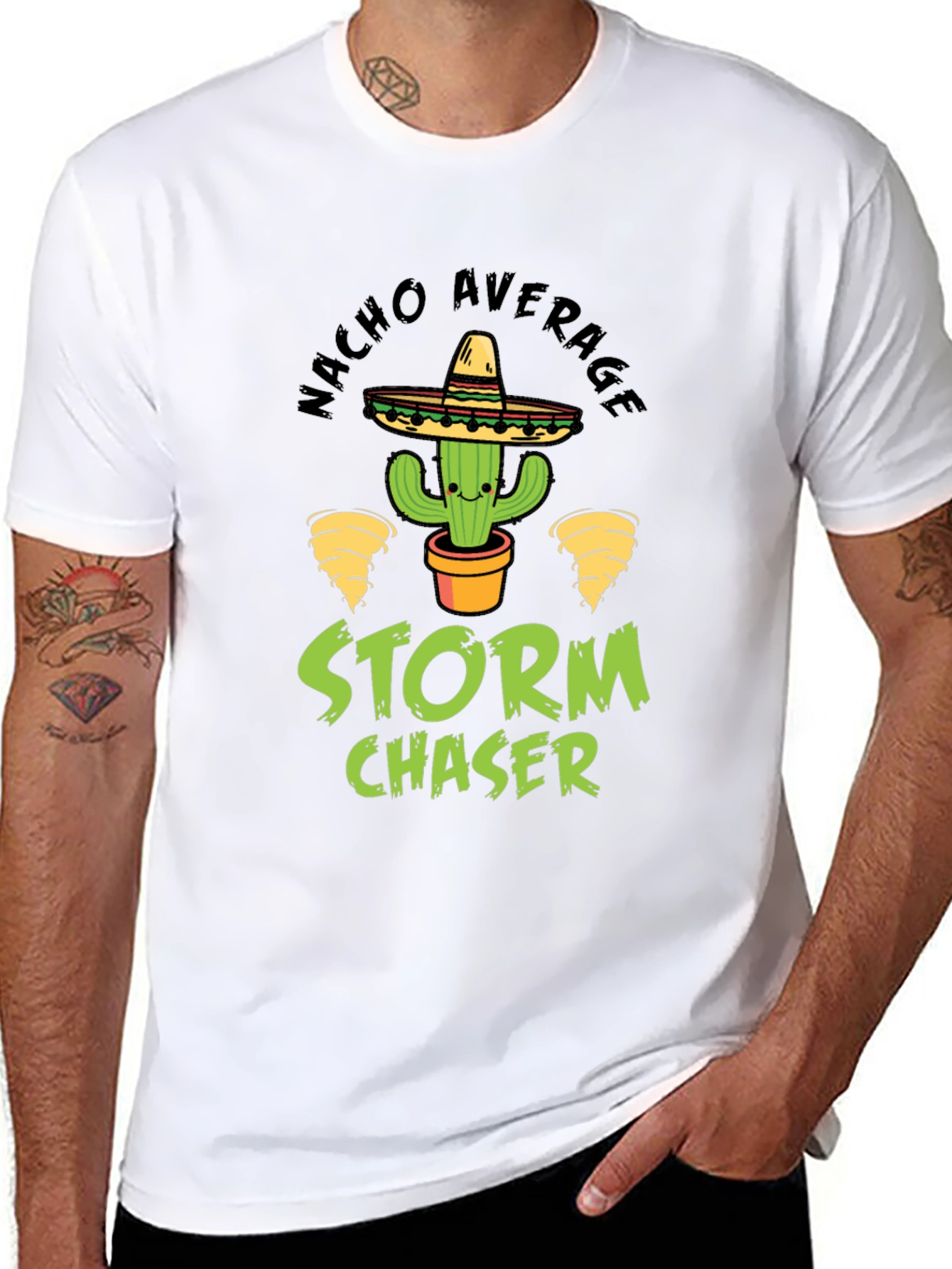 Nacho Average Storm Chaser Graphic T-Shirt
