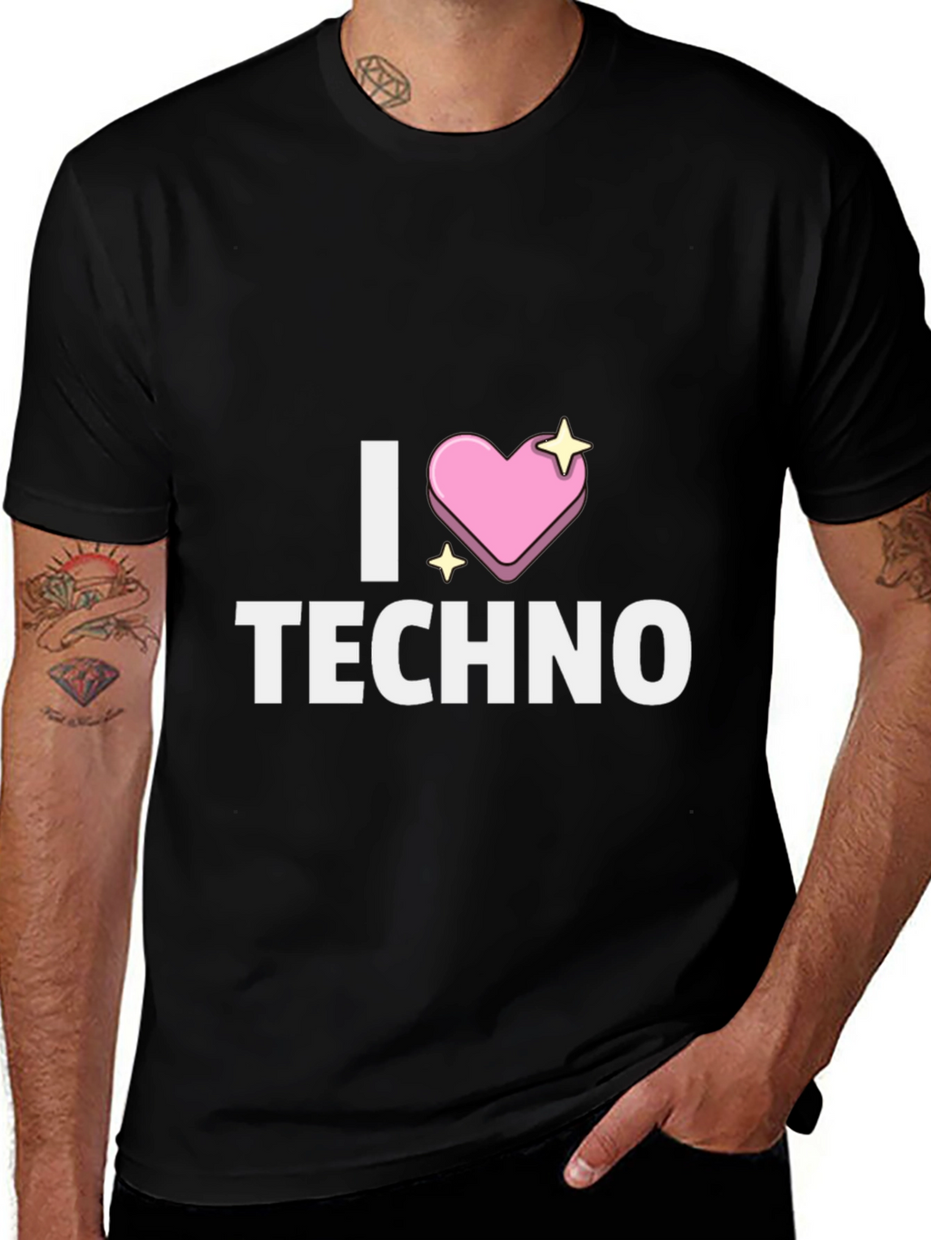 I Heart Techno T-Shirt - Unique Design
