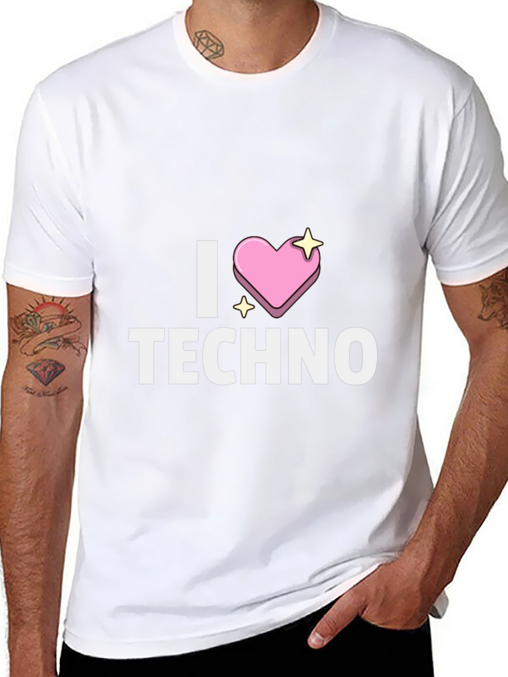 I Heart Techno T-Shirt - Unique Design