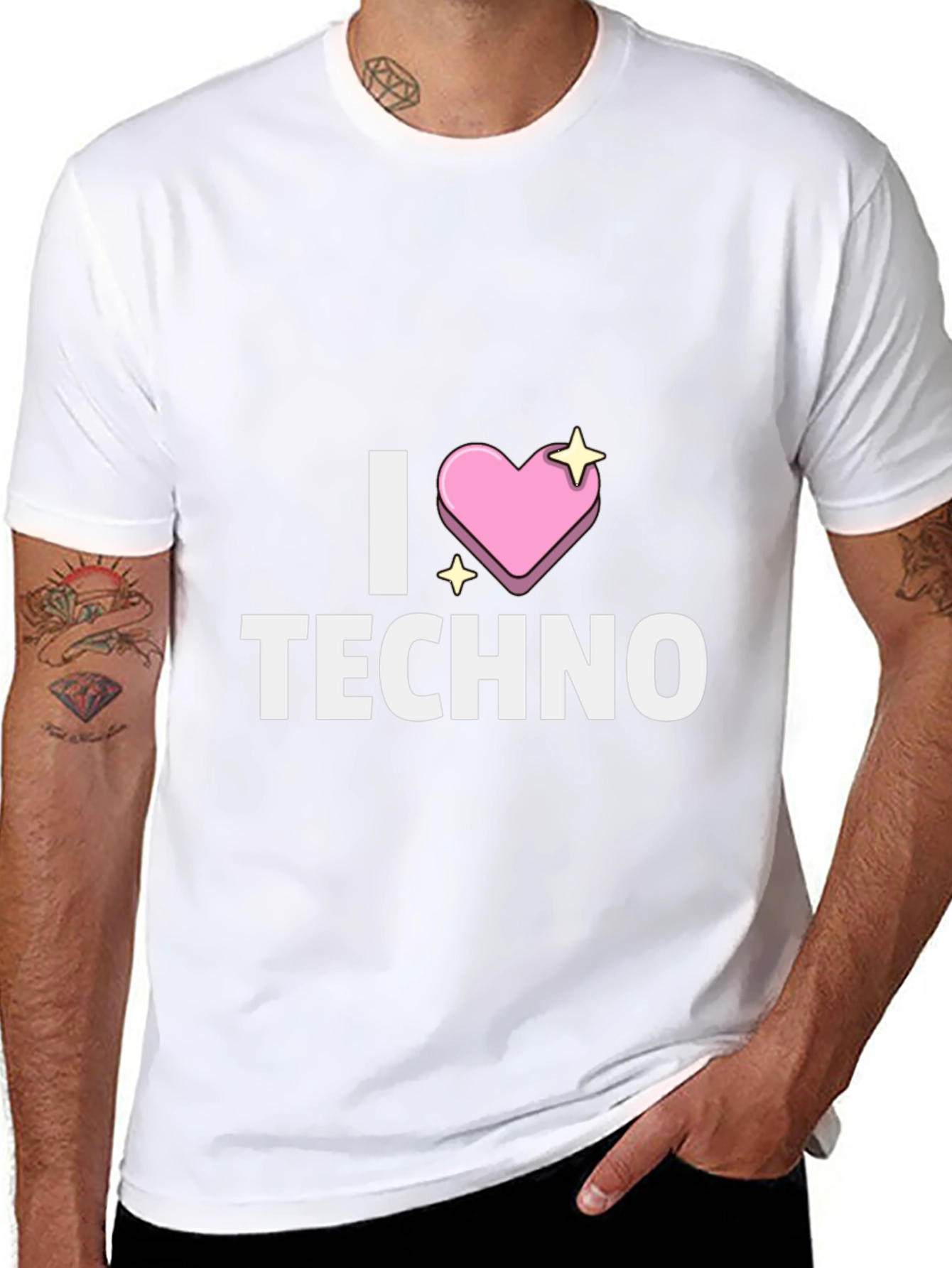 I Heart Techno T-Shirt - Unique Design