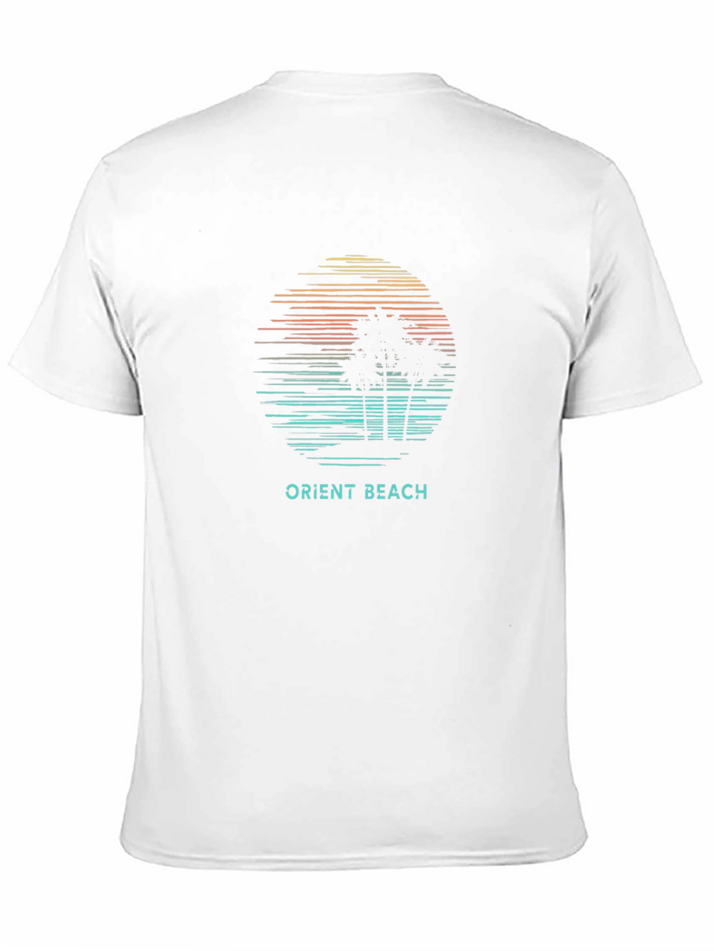 Orient Beach Palm Tree Graphic T-Shirt