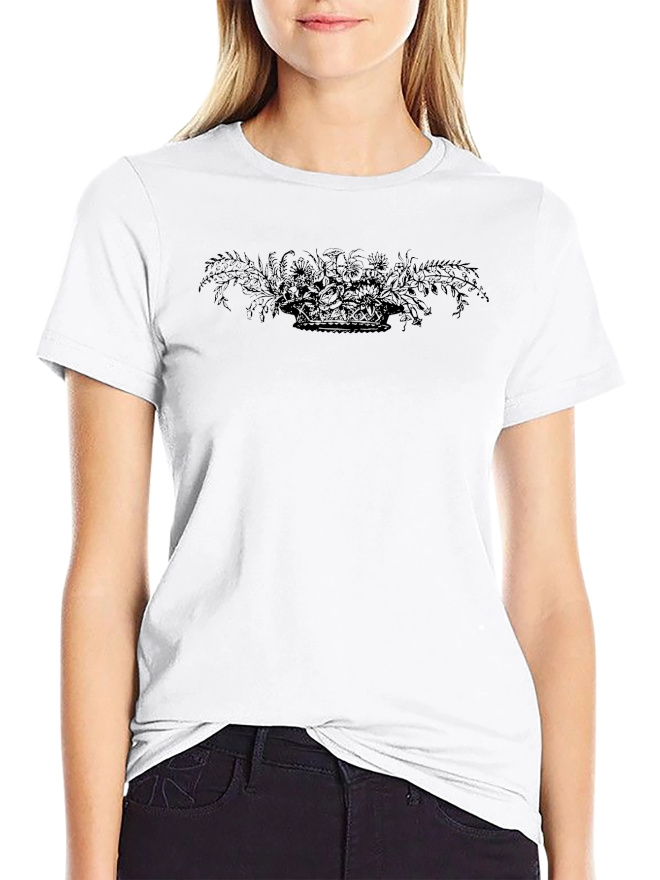Mens Graphic Print Crew Neck T-Shirt
