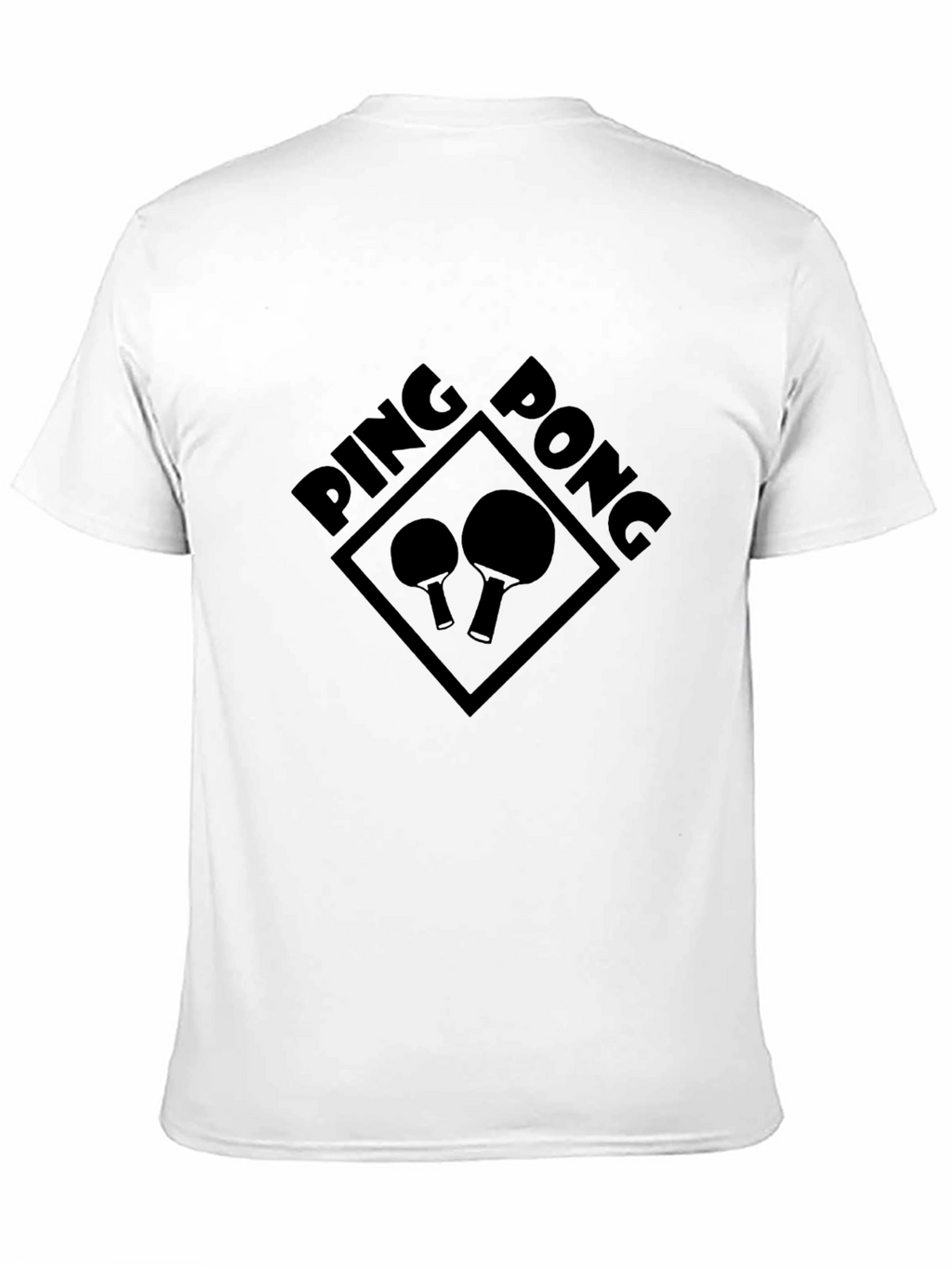 Ping Pong Graphic Tee - Sporty Black T-Shirt