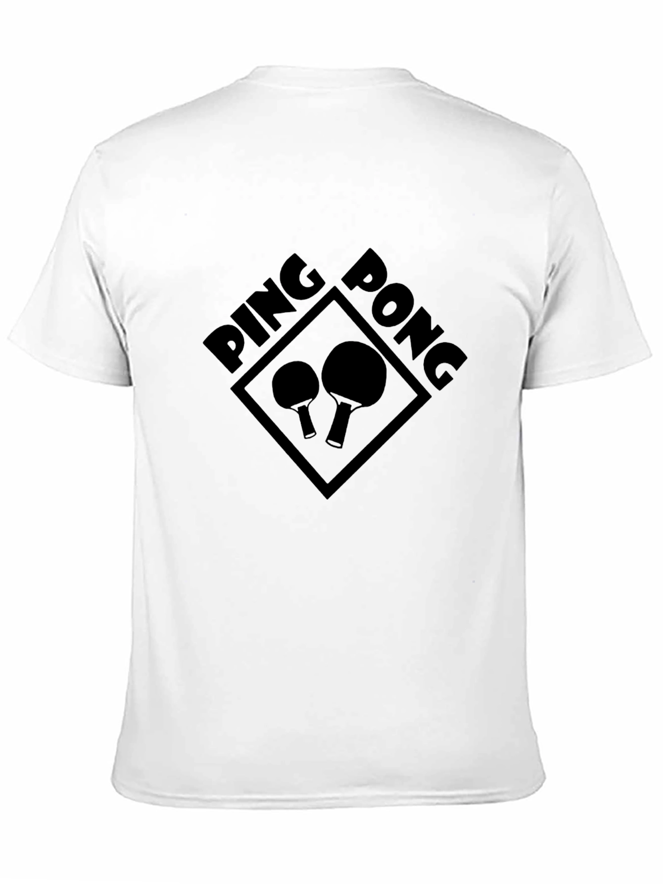 Ping Pong Graphic Tee - Sporty Black T-Shirt