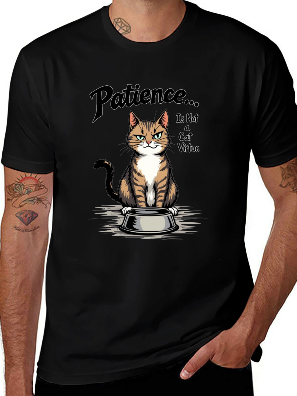 Patience... is Not a Cat Virtue T-Shirt