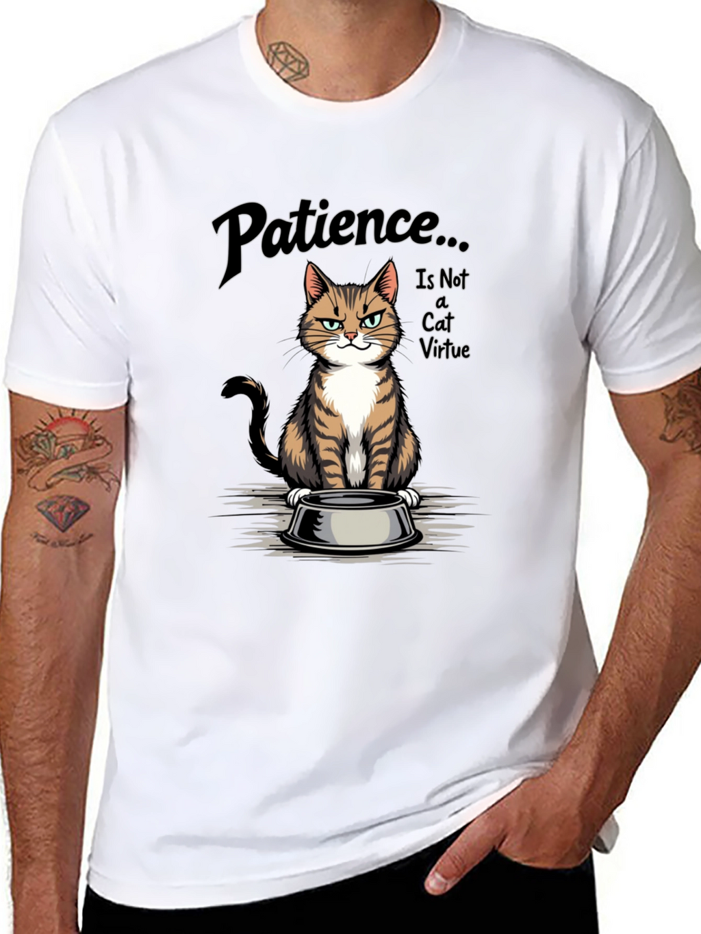 Patience... is Not a Cat Virtue T-Shirt