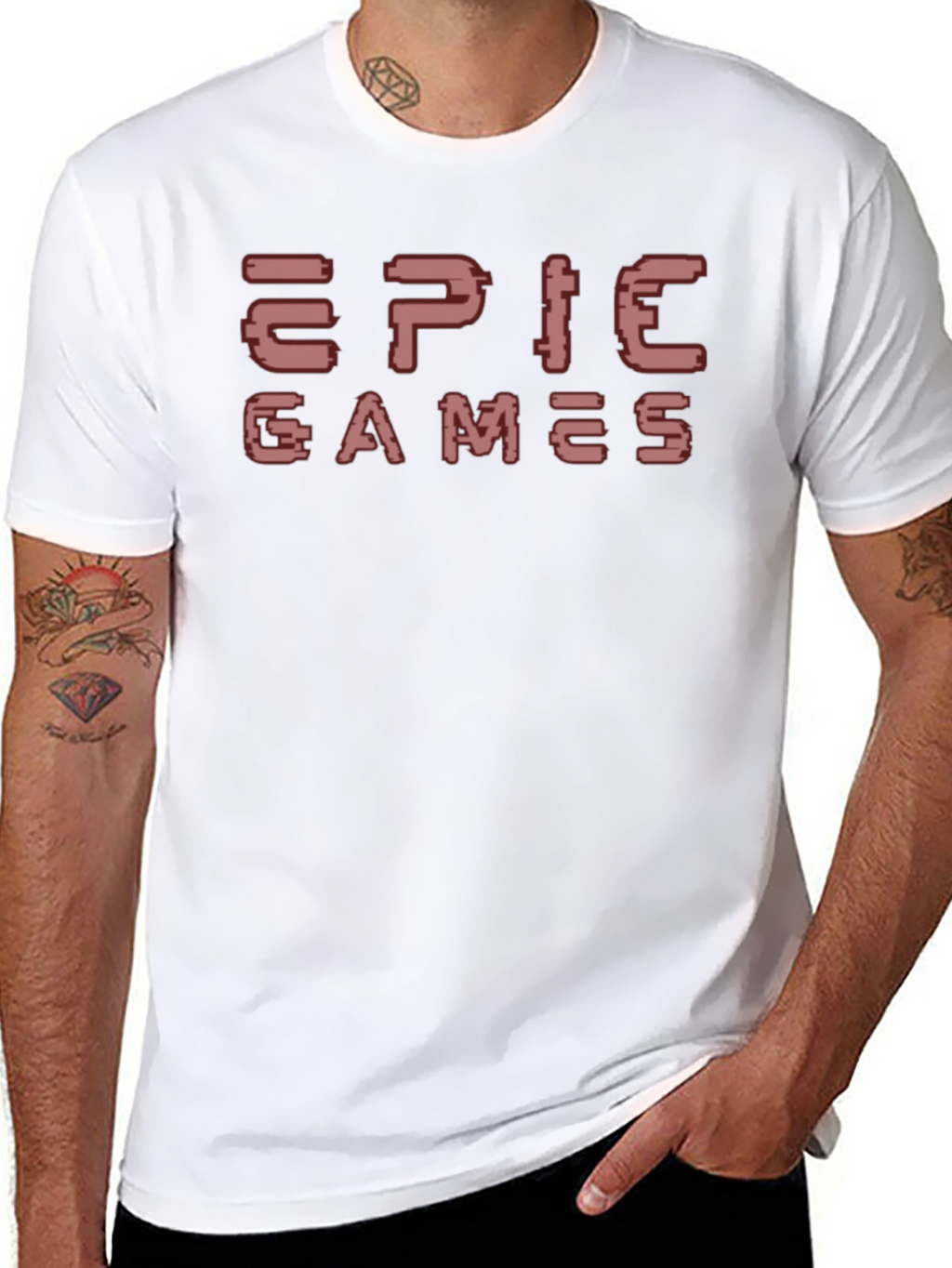 Epic Games T-Shirt Black Retro Gamer Tee