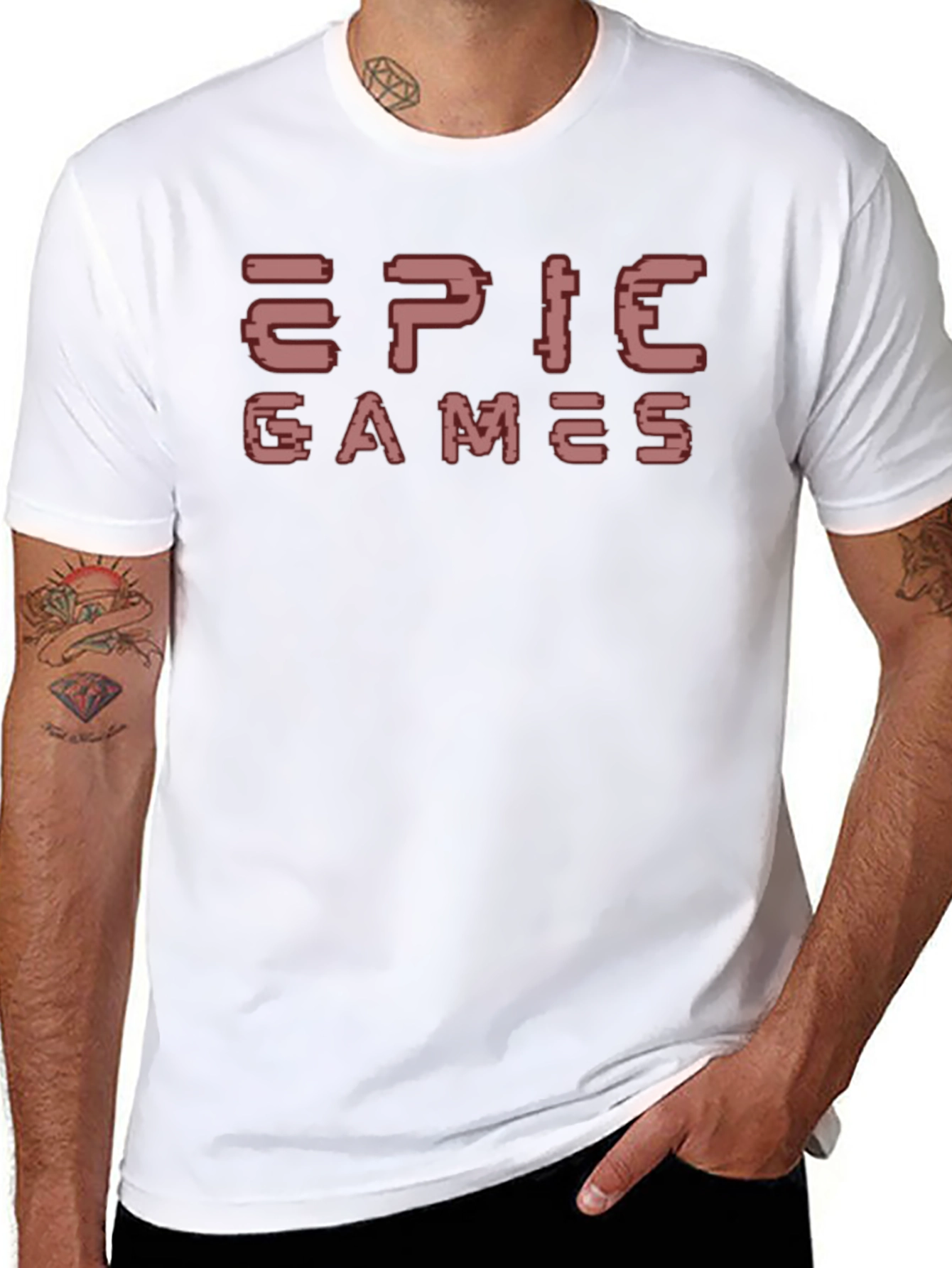 Epic Games T-Shirt Black Retro Gamer Tee
