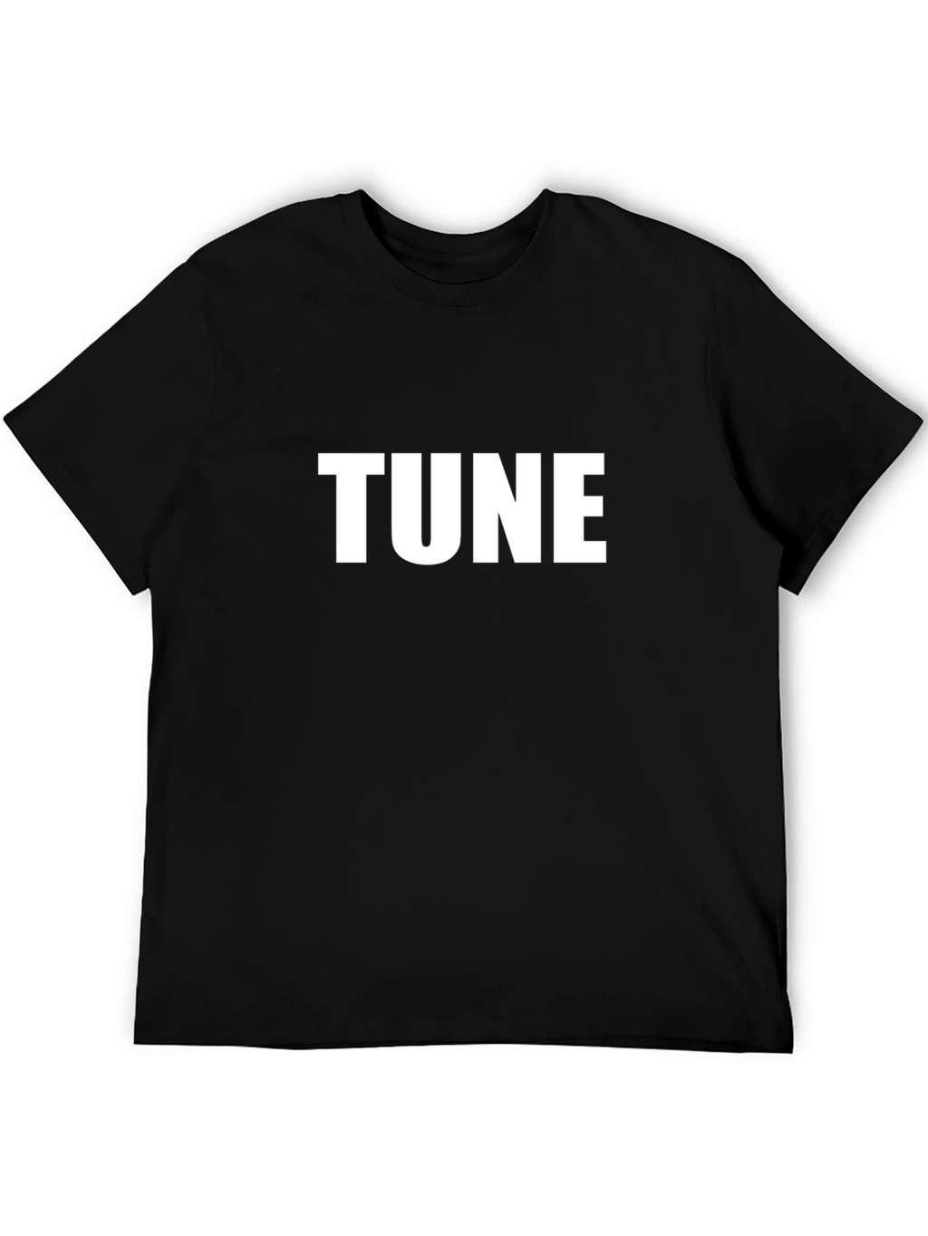 Tune Black Cotton Tee