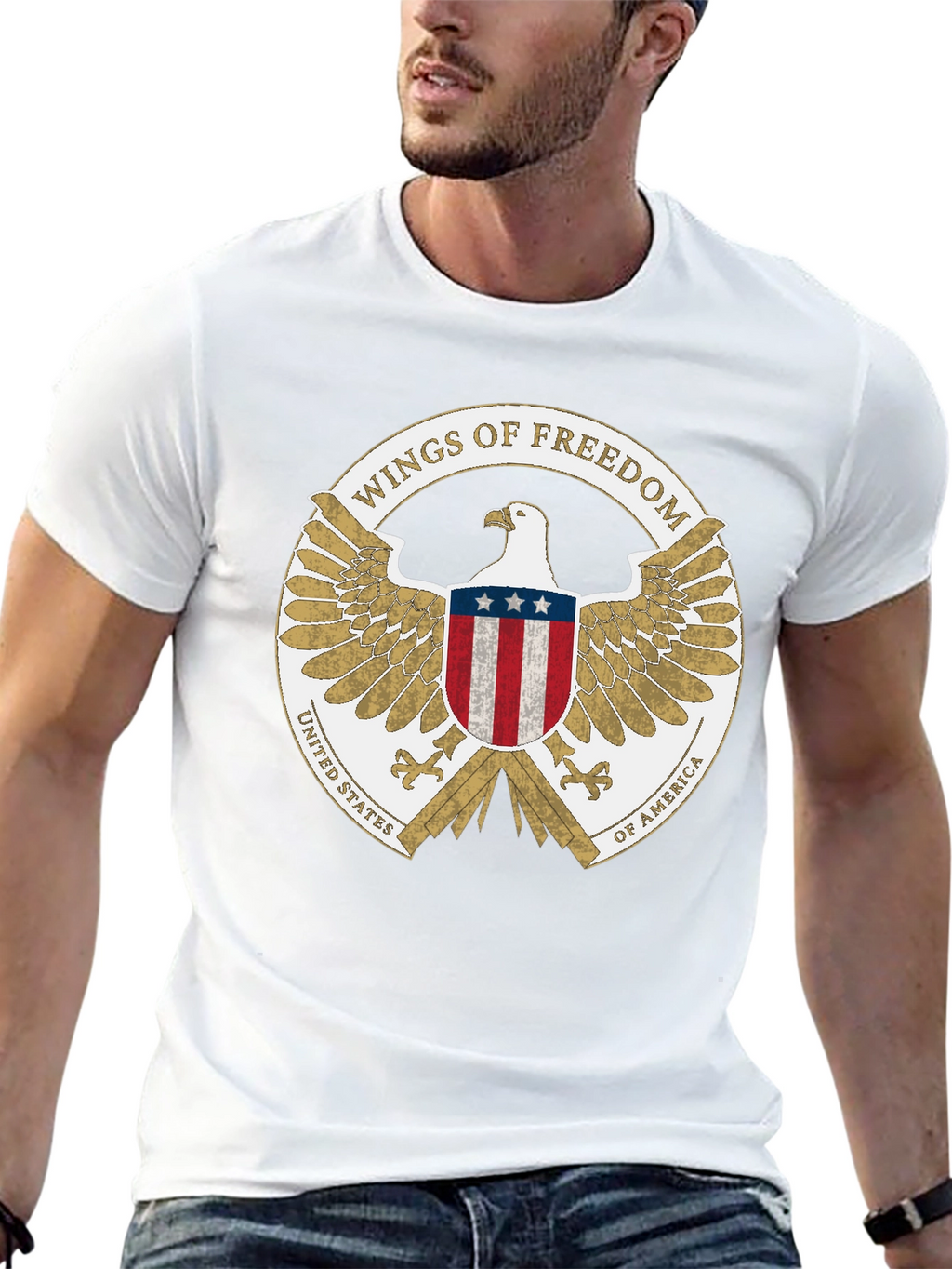 Wings of Freedom USA Eagle T-Shirt