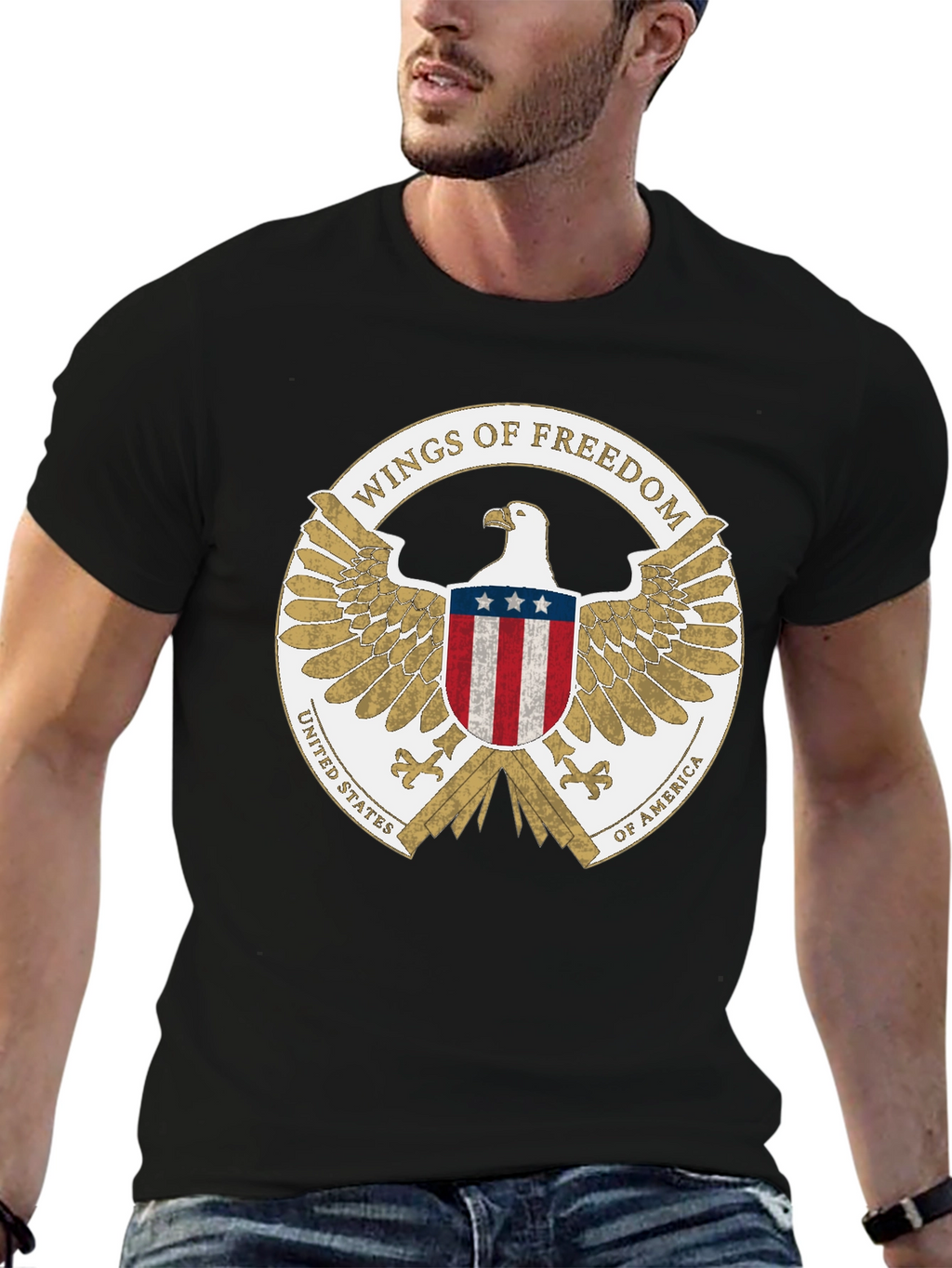 Wings of Freedom USA Eagle T-Shirt