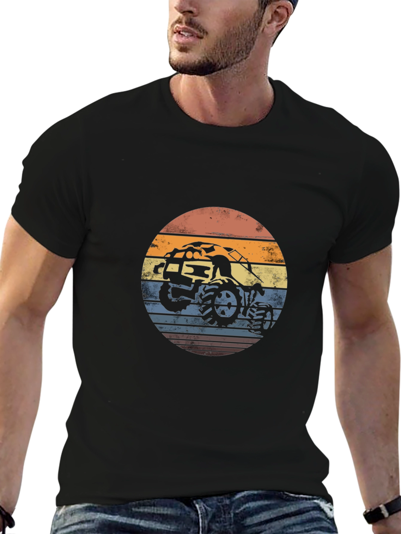 Retro Off-Road Vehicle Graphic T-Shirt