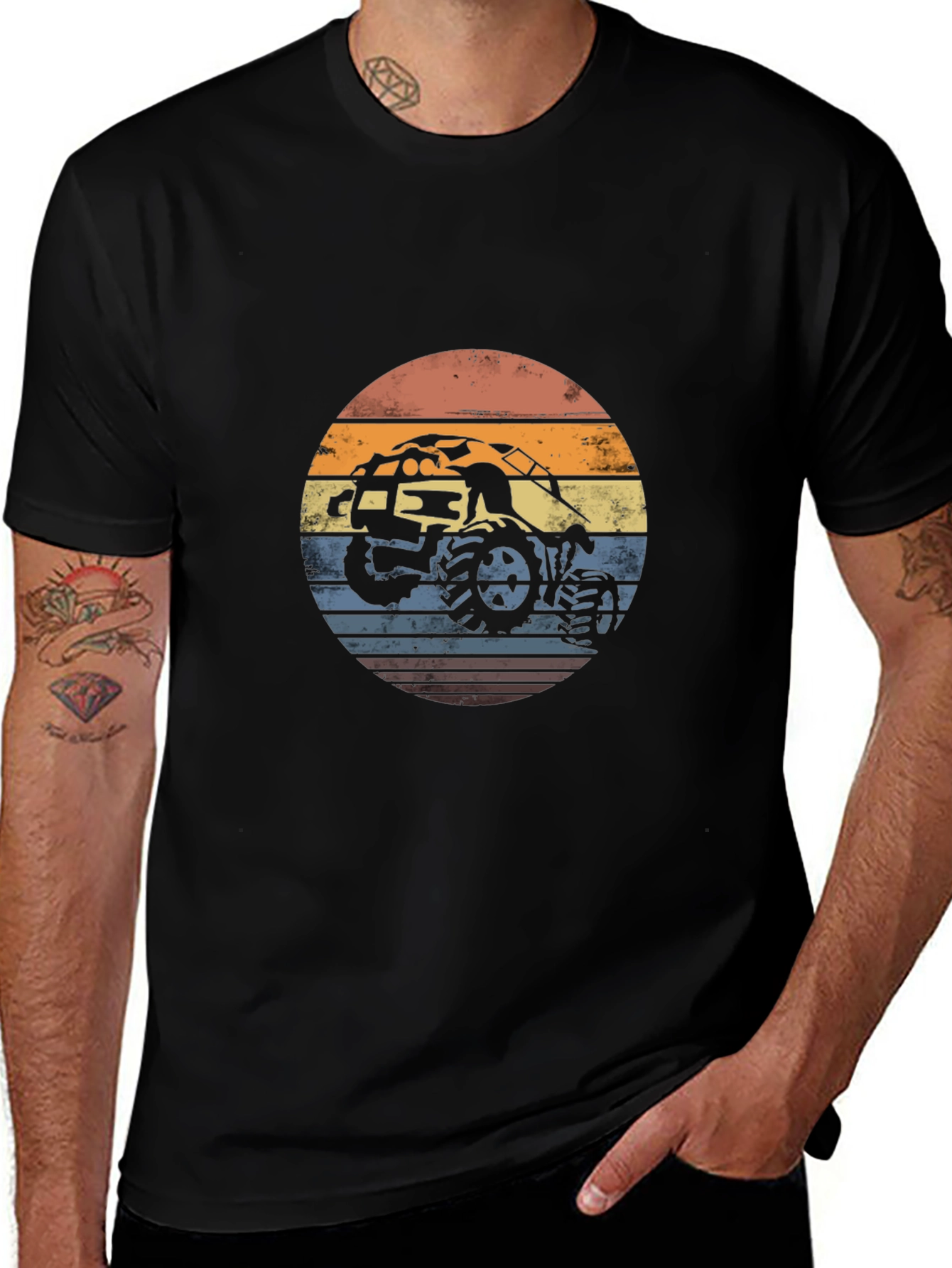 Retro Off-Road Vehicle Graphic T-Shirt
