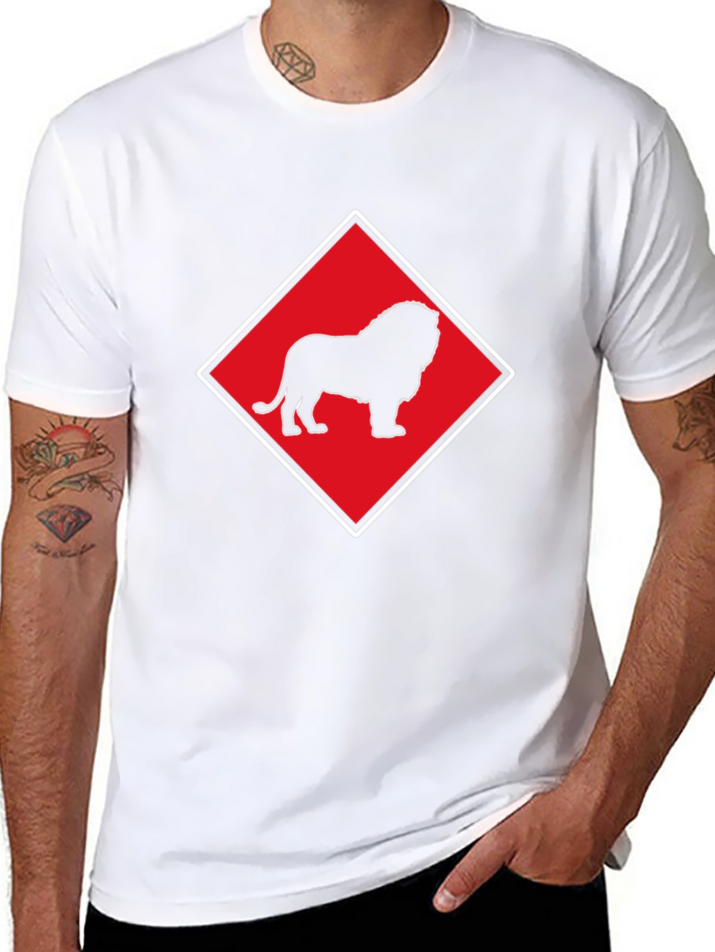 Lion Emblem Black T-Shirt
