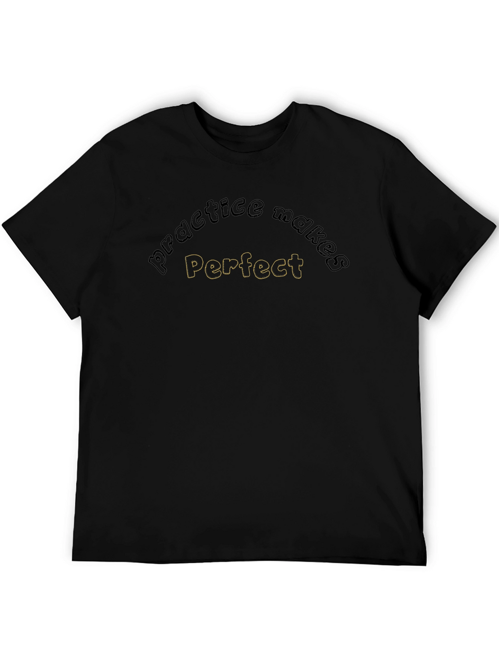 Practice Makes Perfect Black Tee