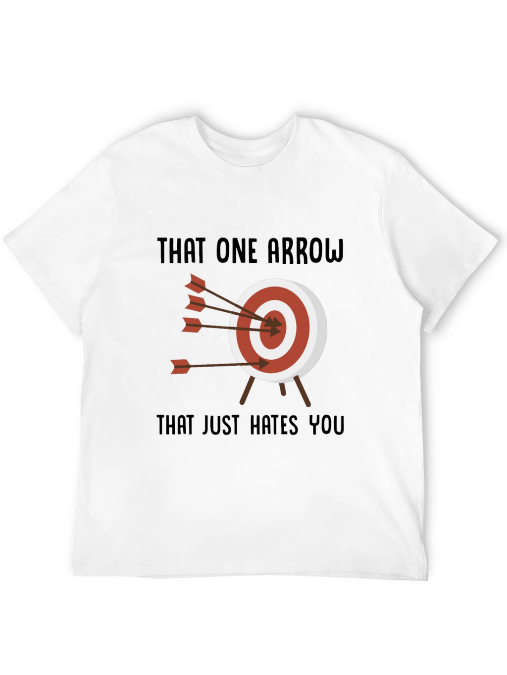 Archery Target Humor Tee - That One Arrow