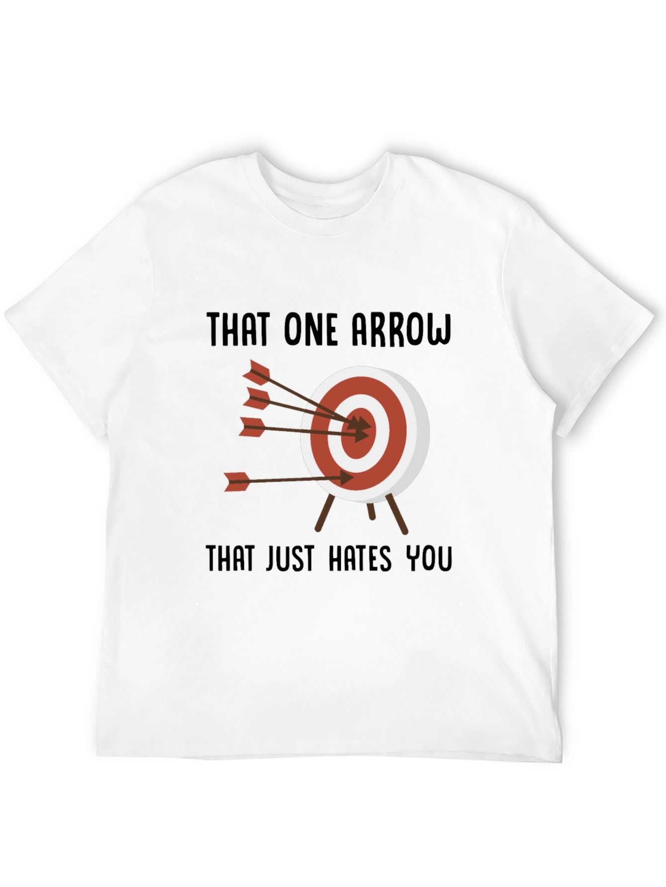 Archery Target Humor Tee - That One Arrow