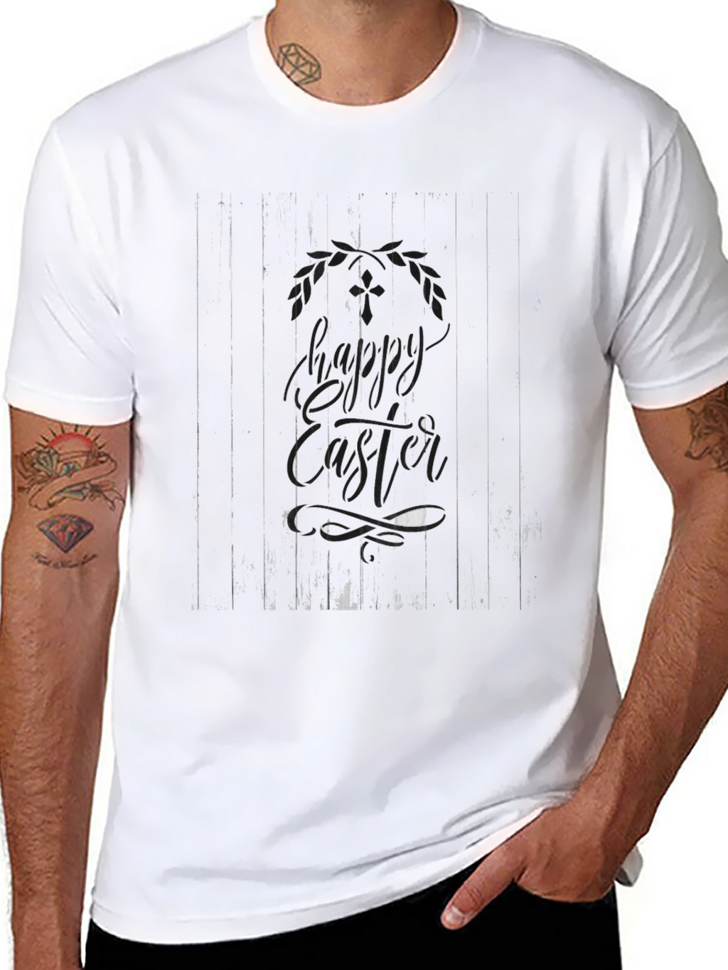 Happy Easter Bunny T-Shirt - Black