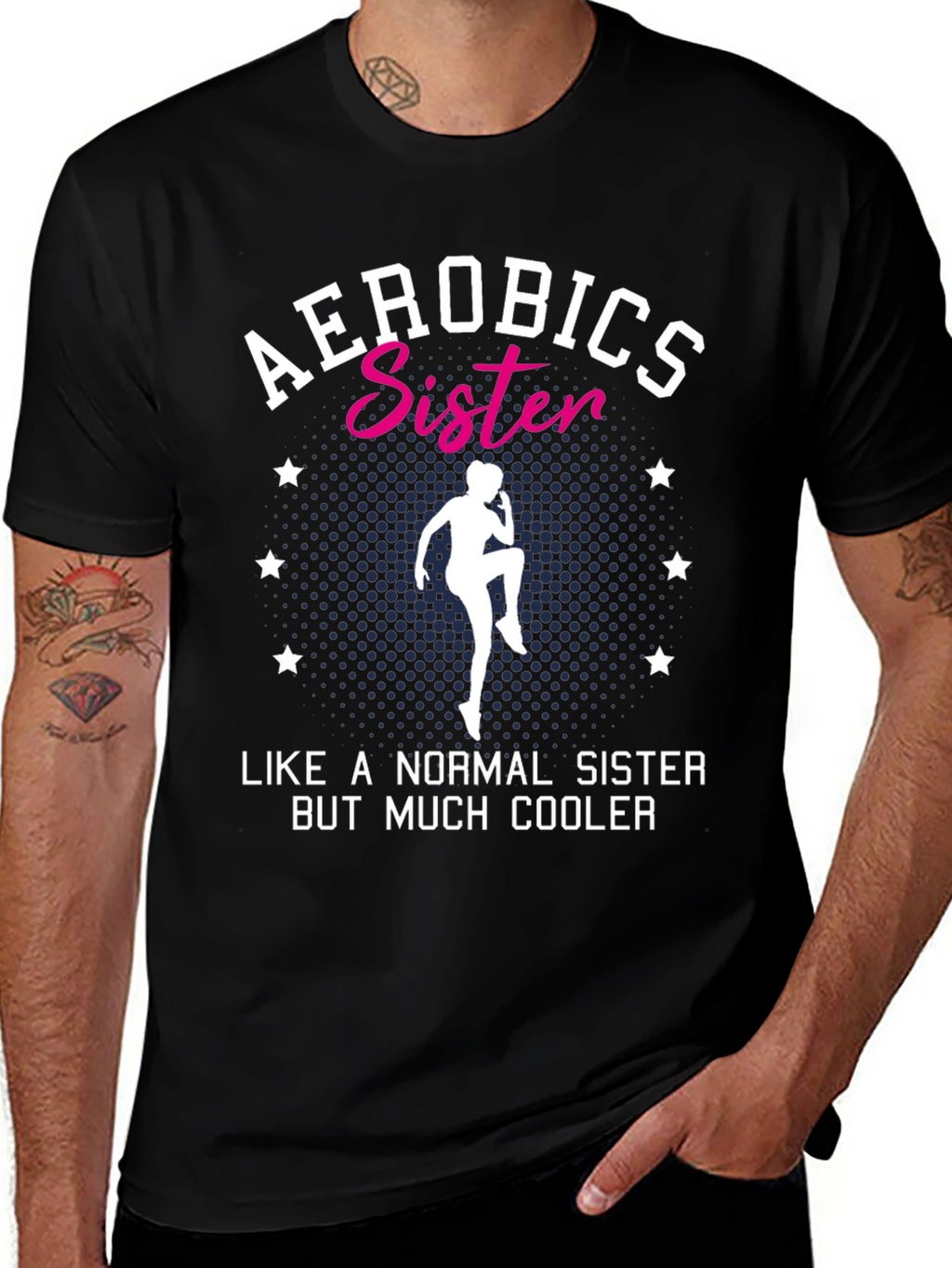 Aerobics Sister T-Shirt - Cool Sister Tee