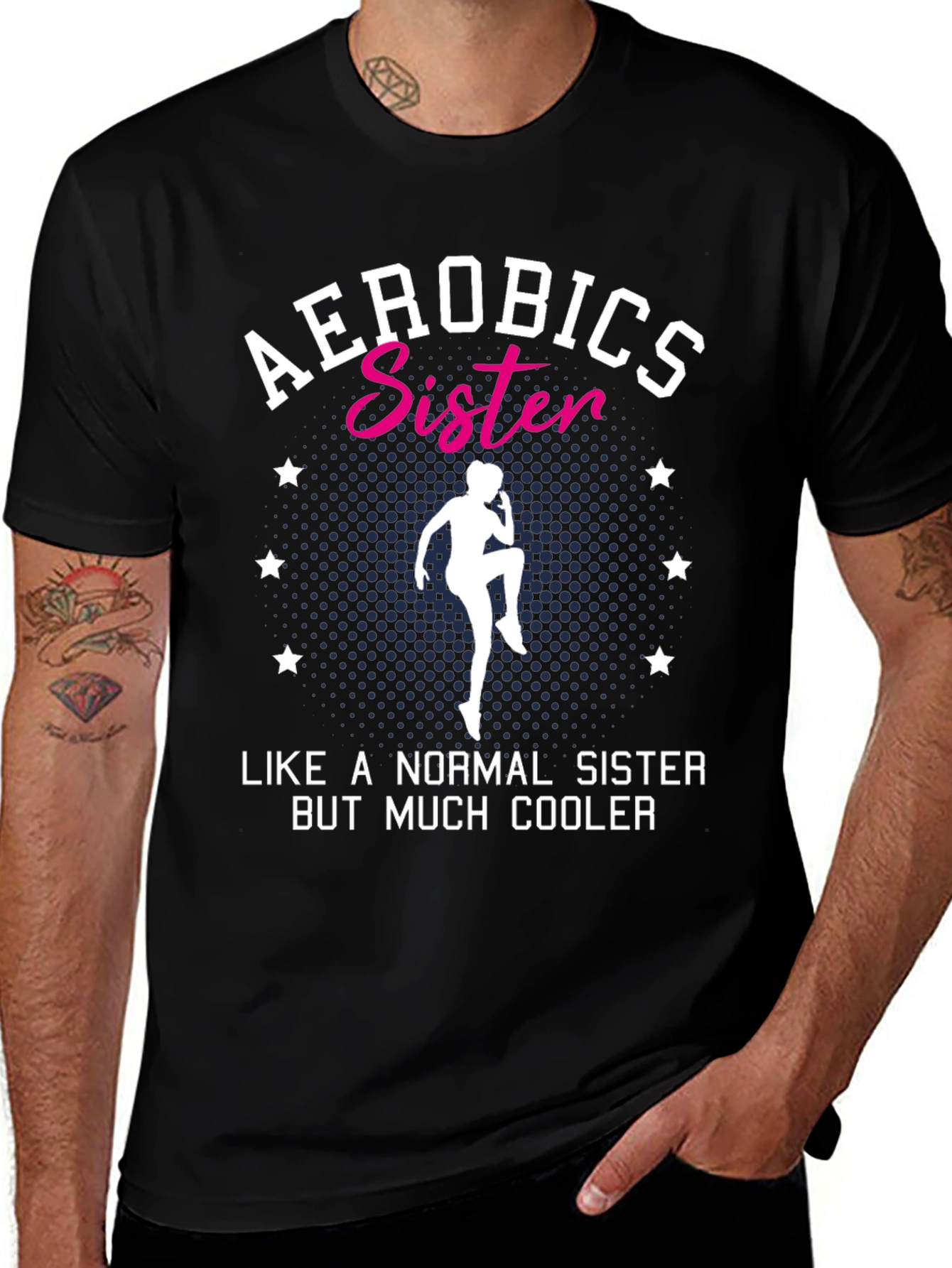 Aerobics Sister T-Shirt - Cool Sister Tee