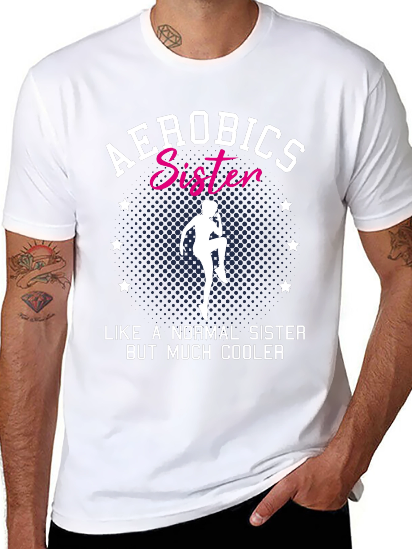 Aerobics Sister T-Shirt - Cool Sister Tee