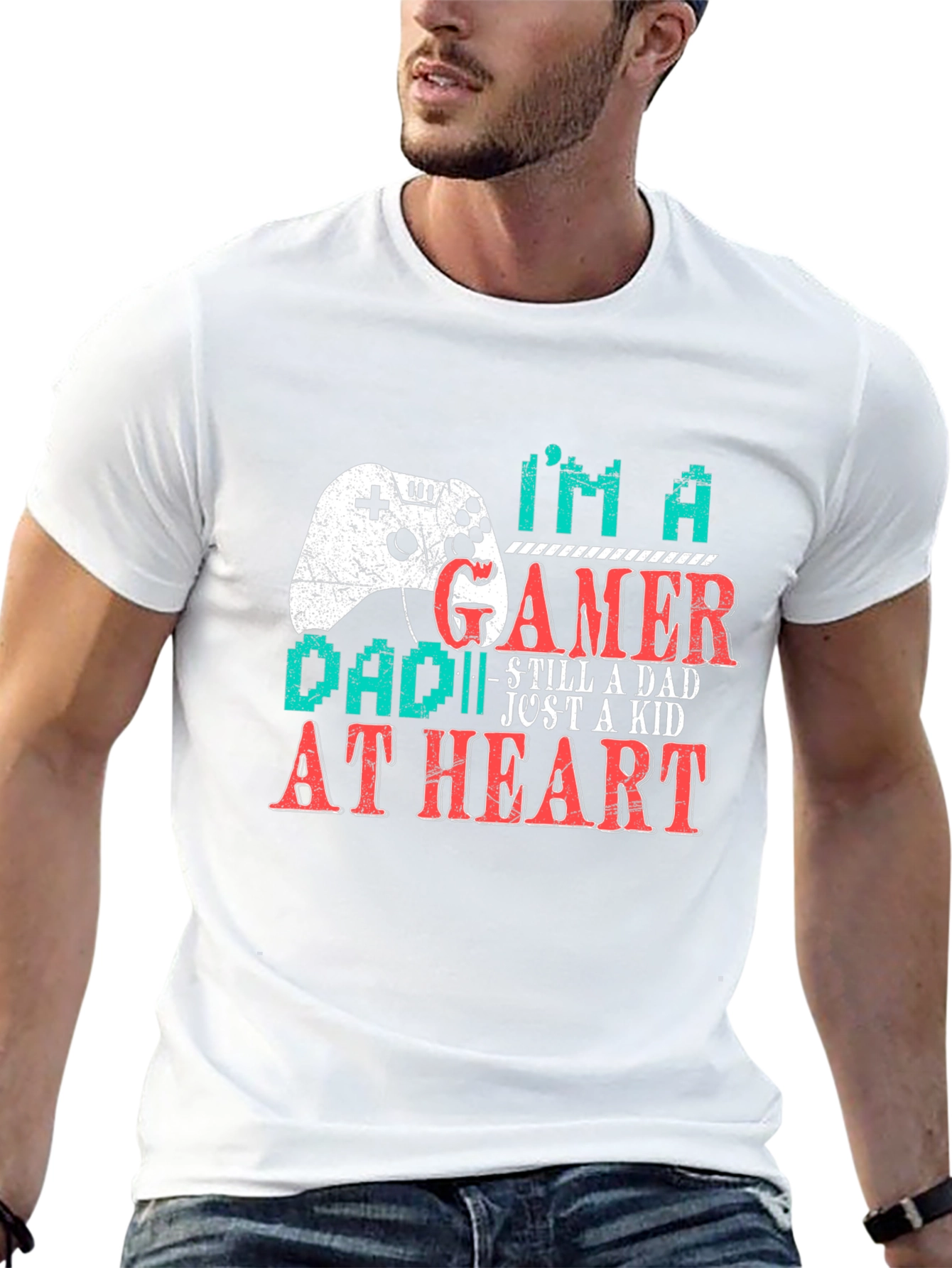 Gamer Dad T-Shirt - Still a Dad Just a Kid at Heart
