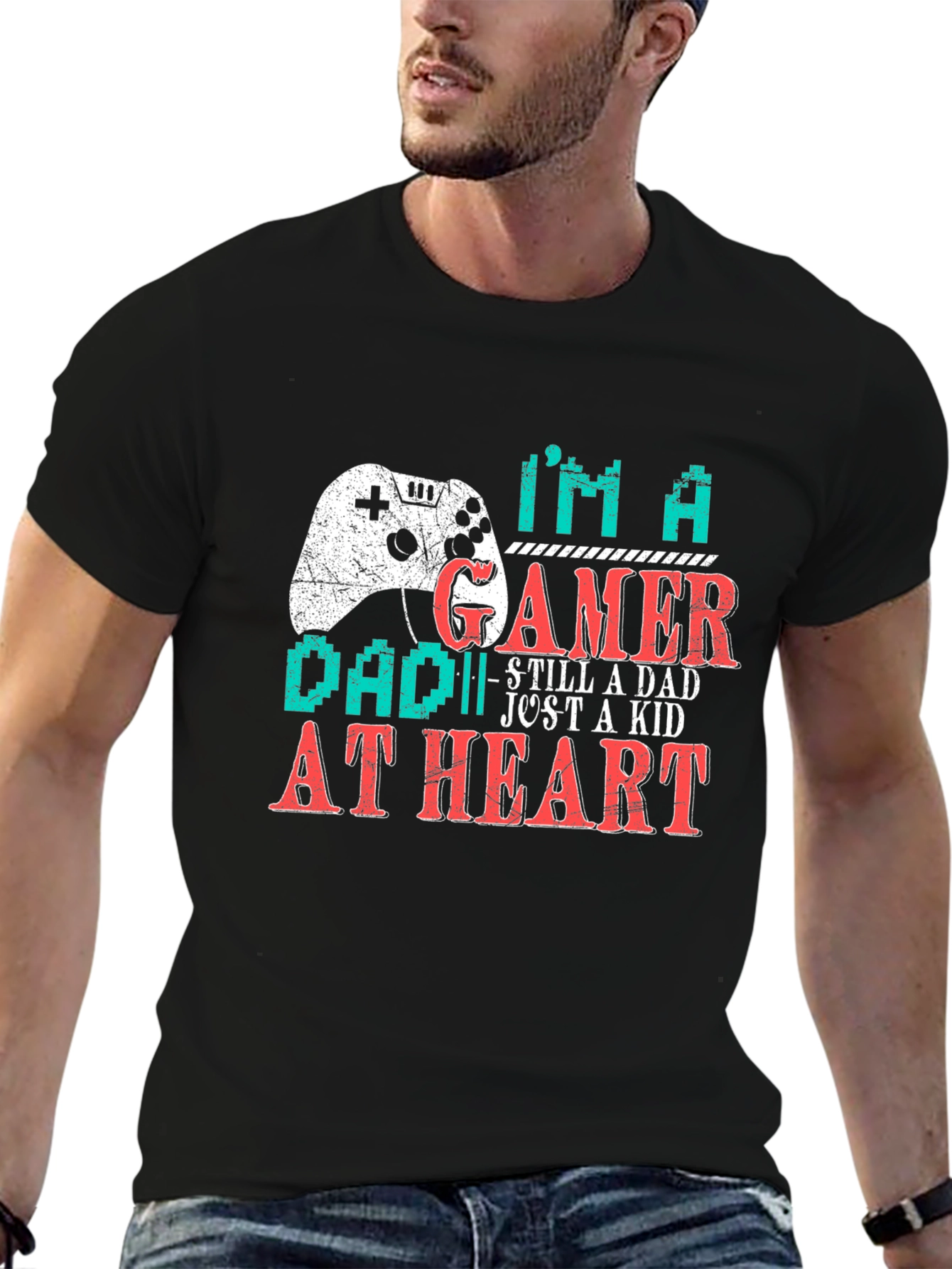 Gamer Dad T-Shirt - Still a Dad Just a Kid at Heart