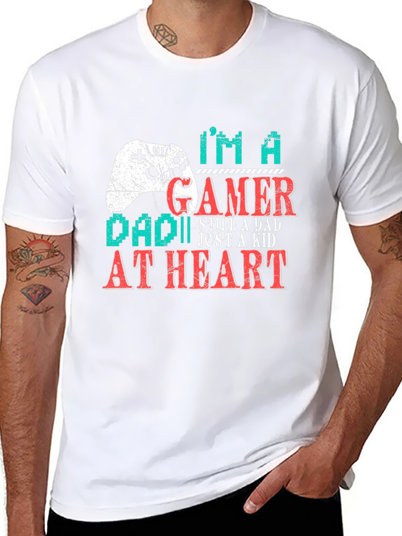 Gamer Dad T-Shirt - Still a Dad Just a Kid at Heart