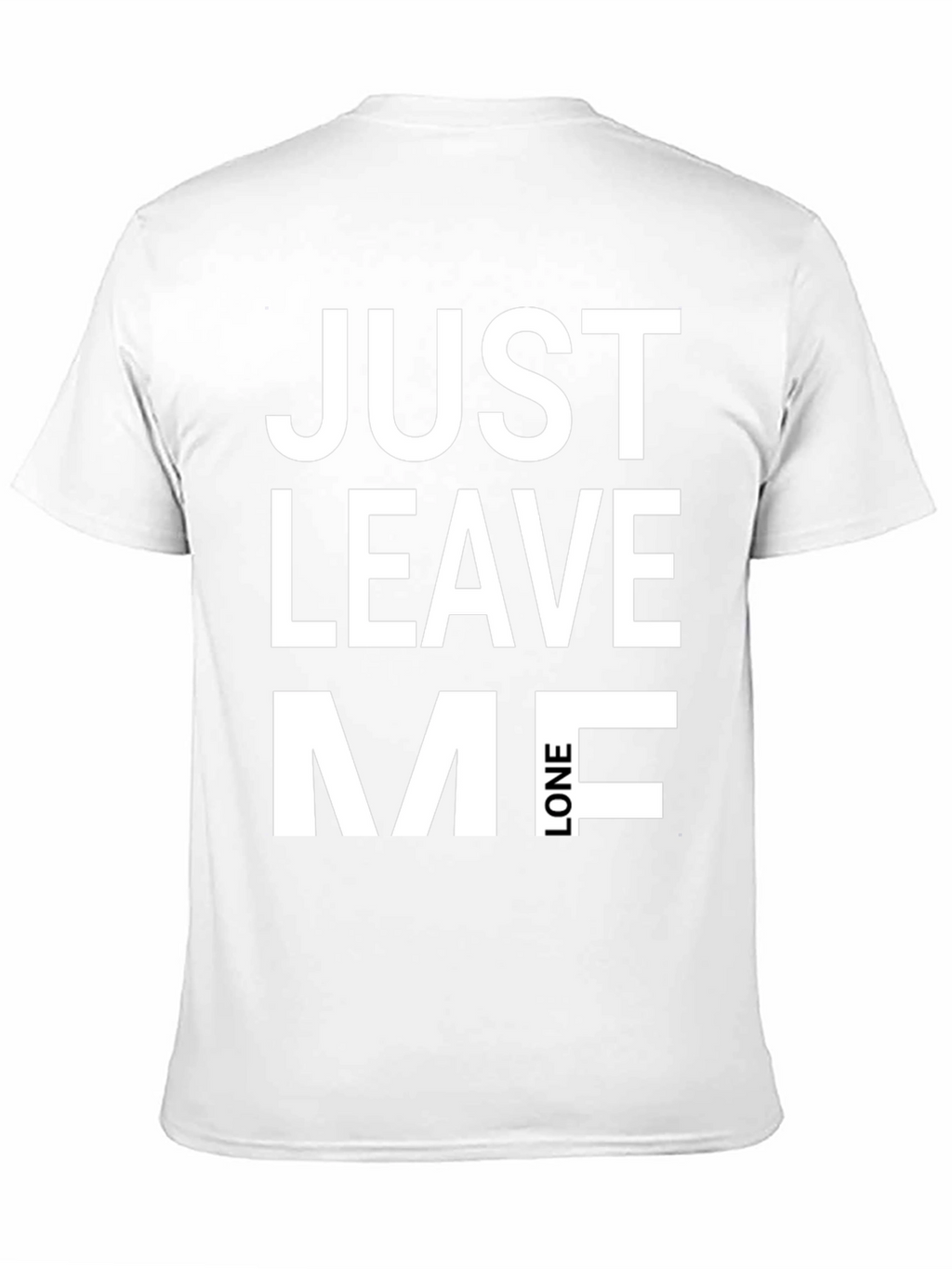 Just Leave Me Alone Graphic Tee - Black