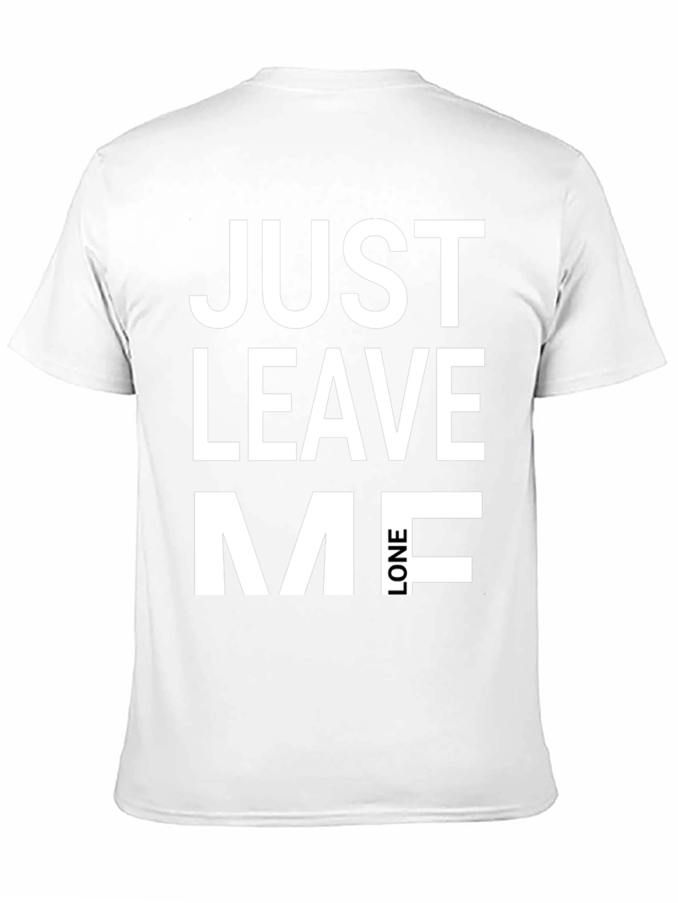 Just Leave Me Alone Graphic Tee - Black