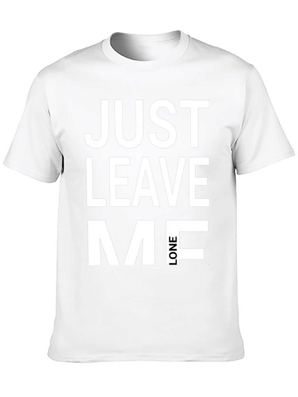 Just Leave Me Alone Graphic Tee - Black