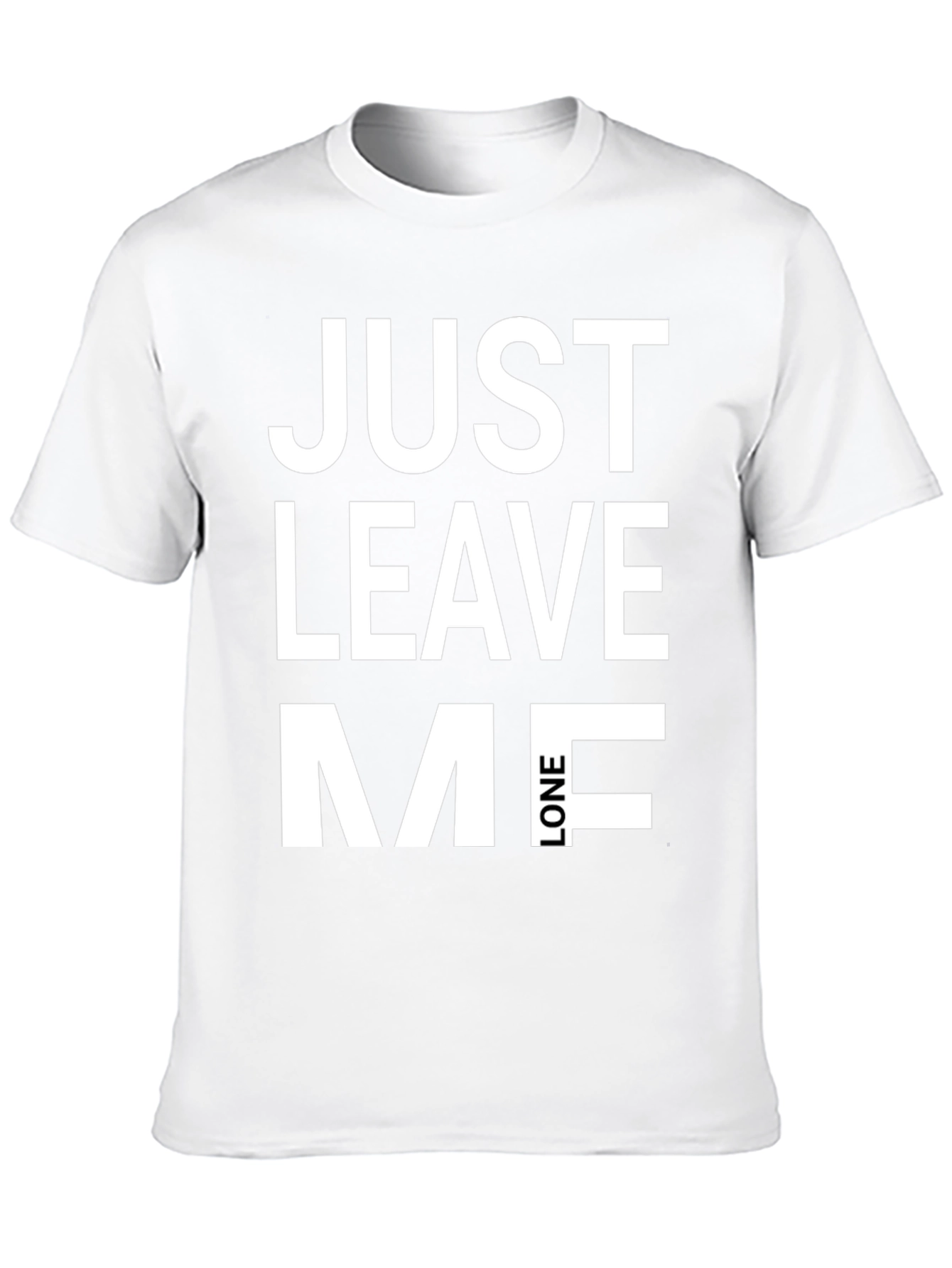 Just Leave Me Alone Graphic Tee - Black