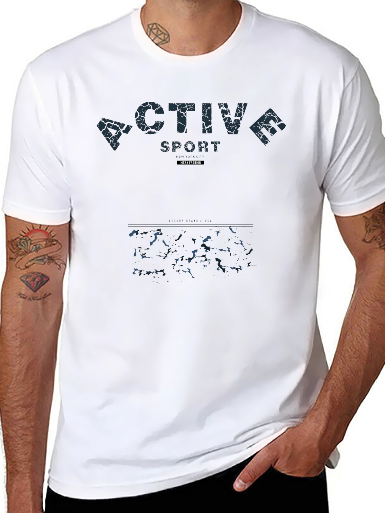 Active Sport T-Shirt Stylish Urban Fashion Tee