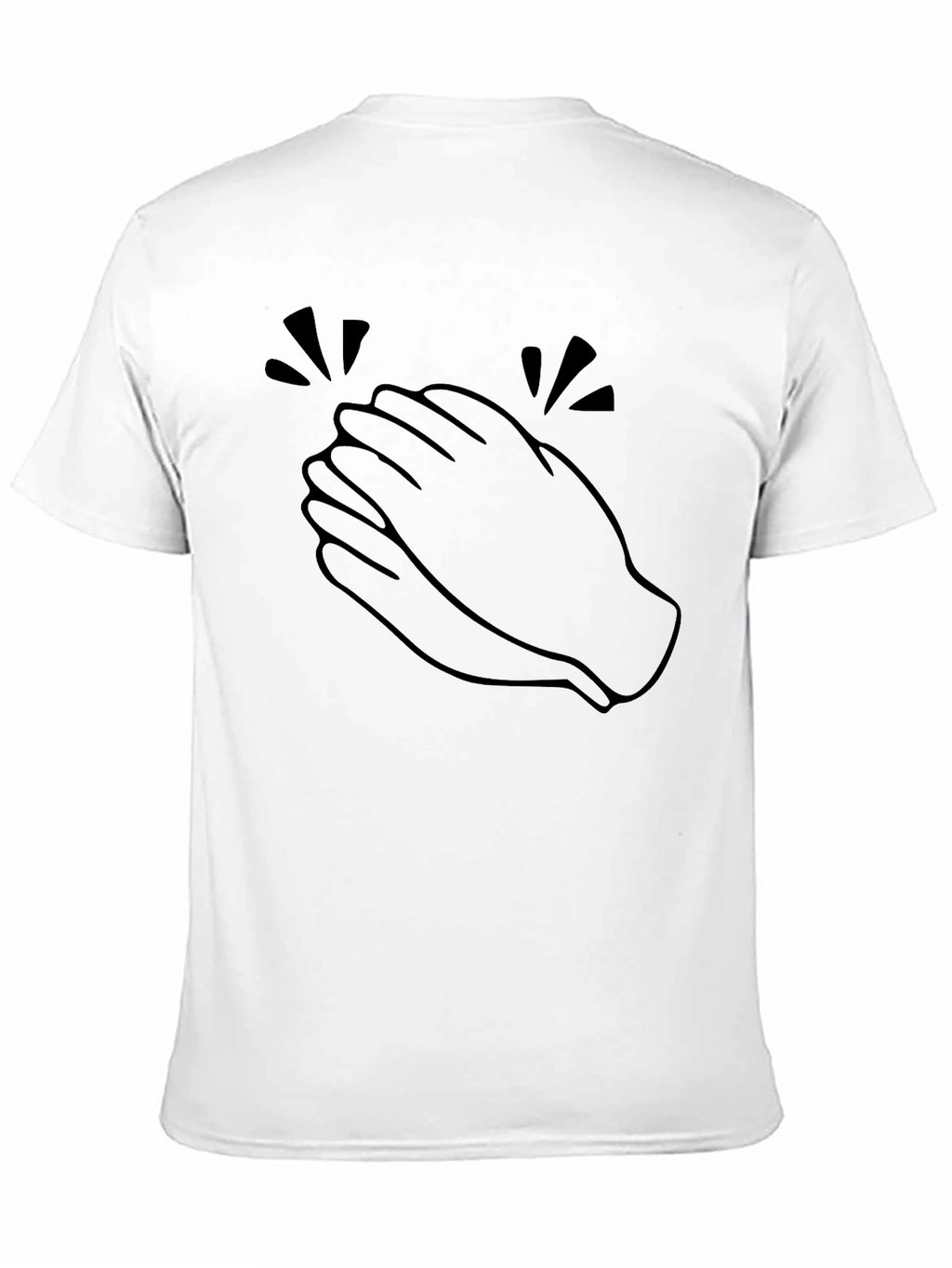 Clapping Hands Graphic T-Shirt - Black