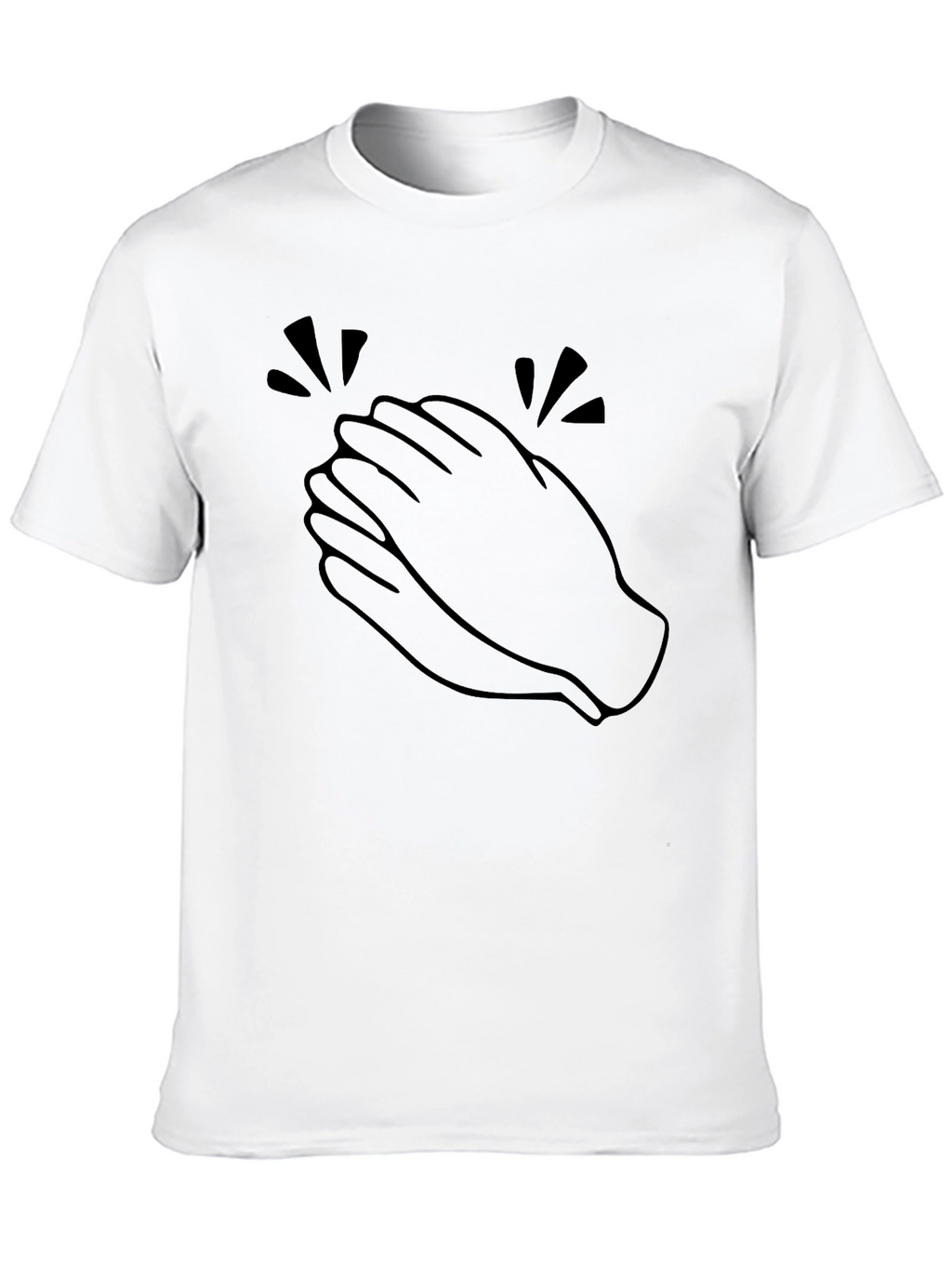 Clapping Hands Graphic T-Shirt - Black
