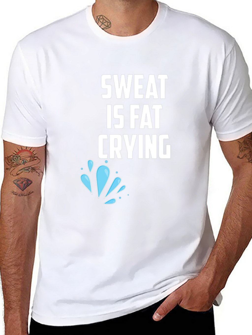 Sweat is Fat Crying Graphic Tee