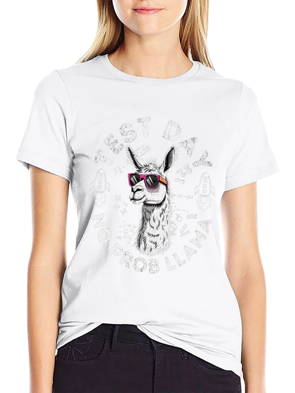 Test Day No Prob Llama T-Shirt