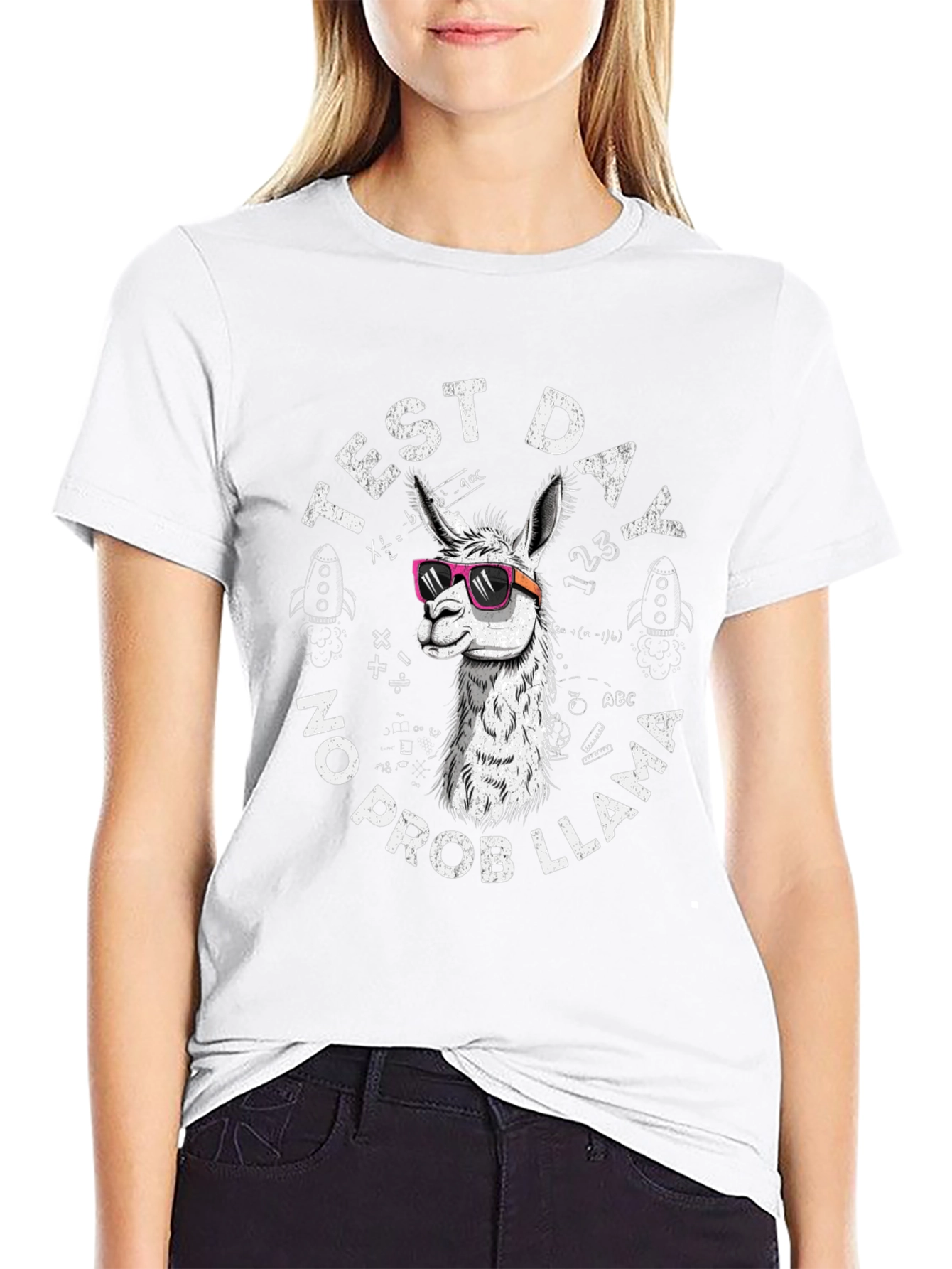 Test Day No Prob Llama T-Shirt