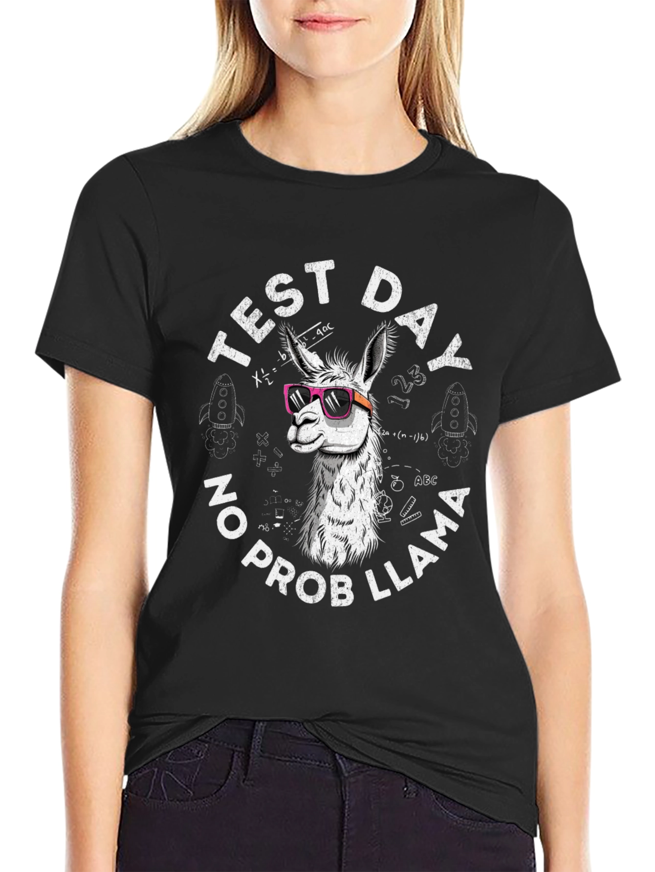 Test Day No Prob Llama T-Shirt