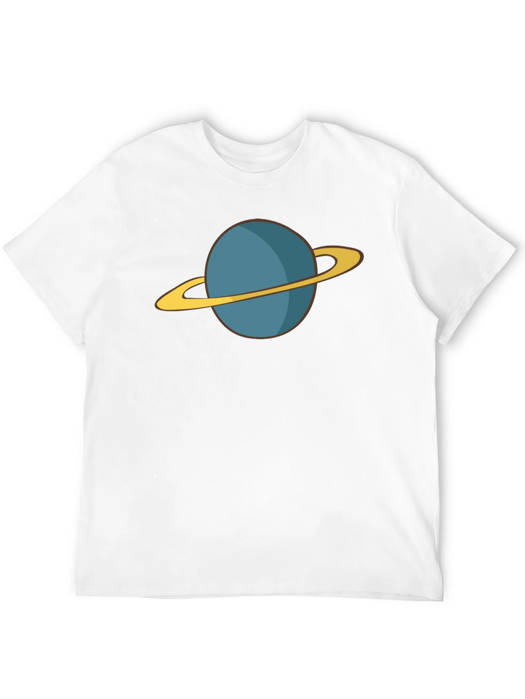 Planet Saturn Graphic Tee - Black