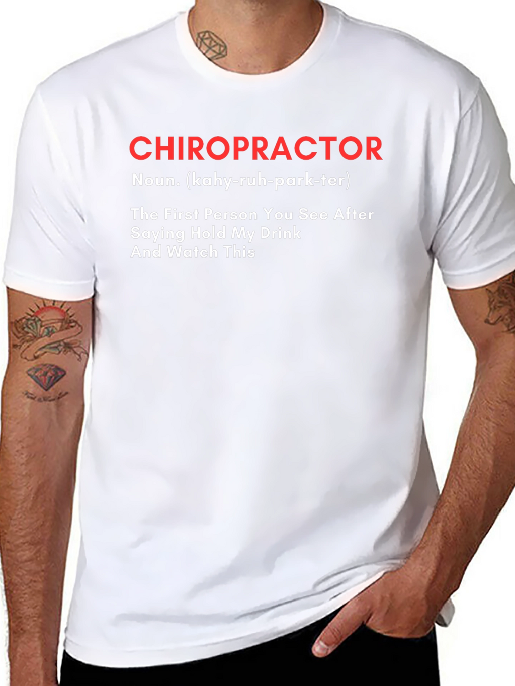 Chiropractor Definition Graphic Tee - Funny Novelty T-Shirt