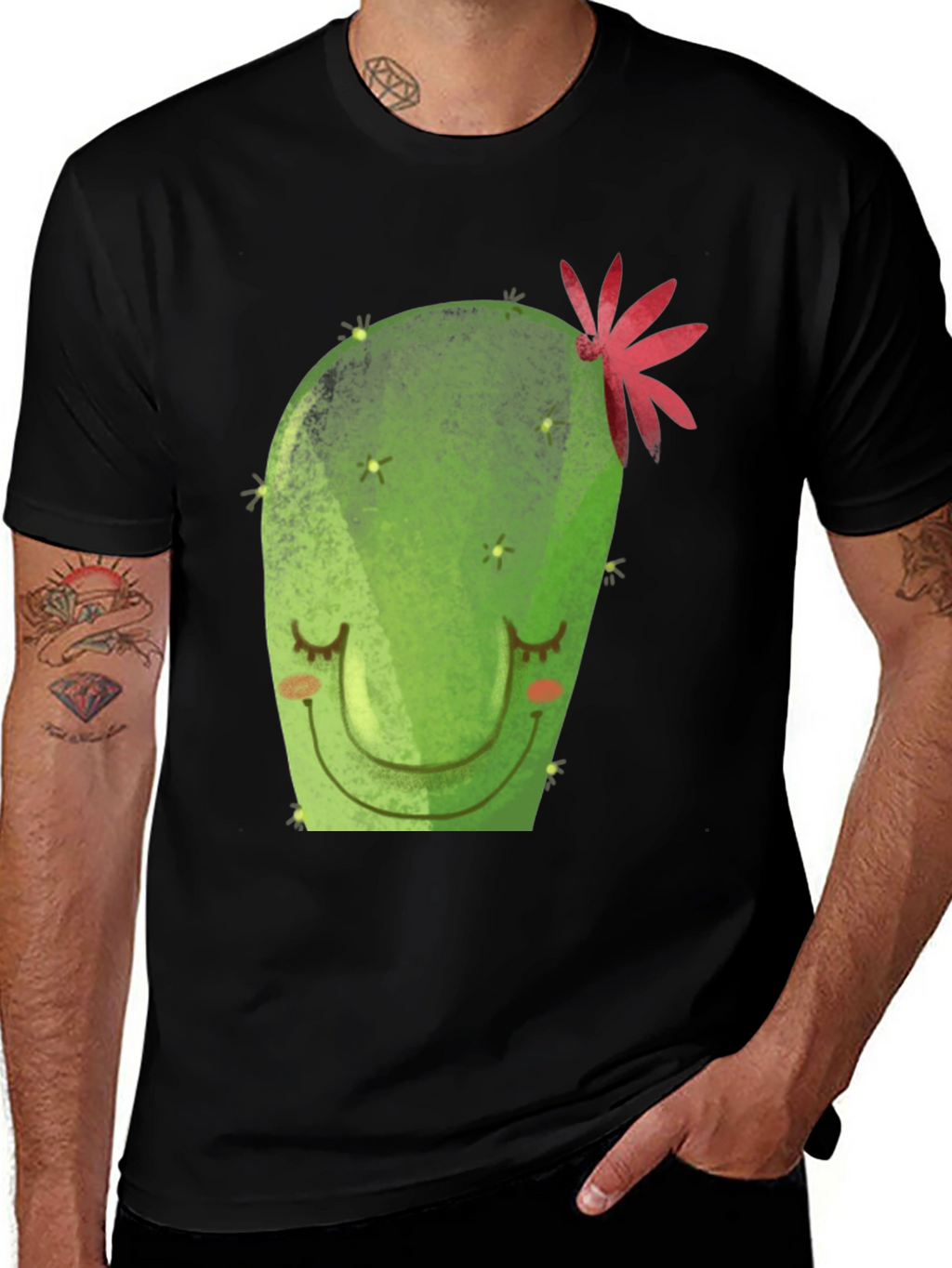 Cute Cactus Graphic Tee - Trendy Unisex T-Shirt