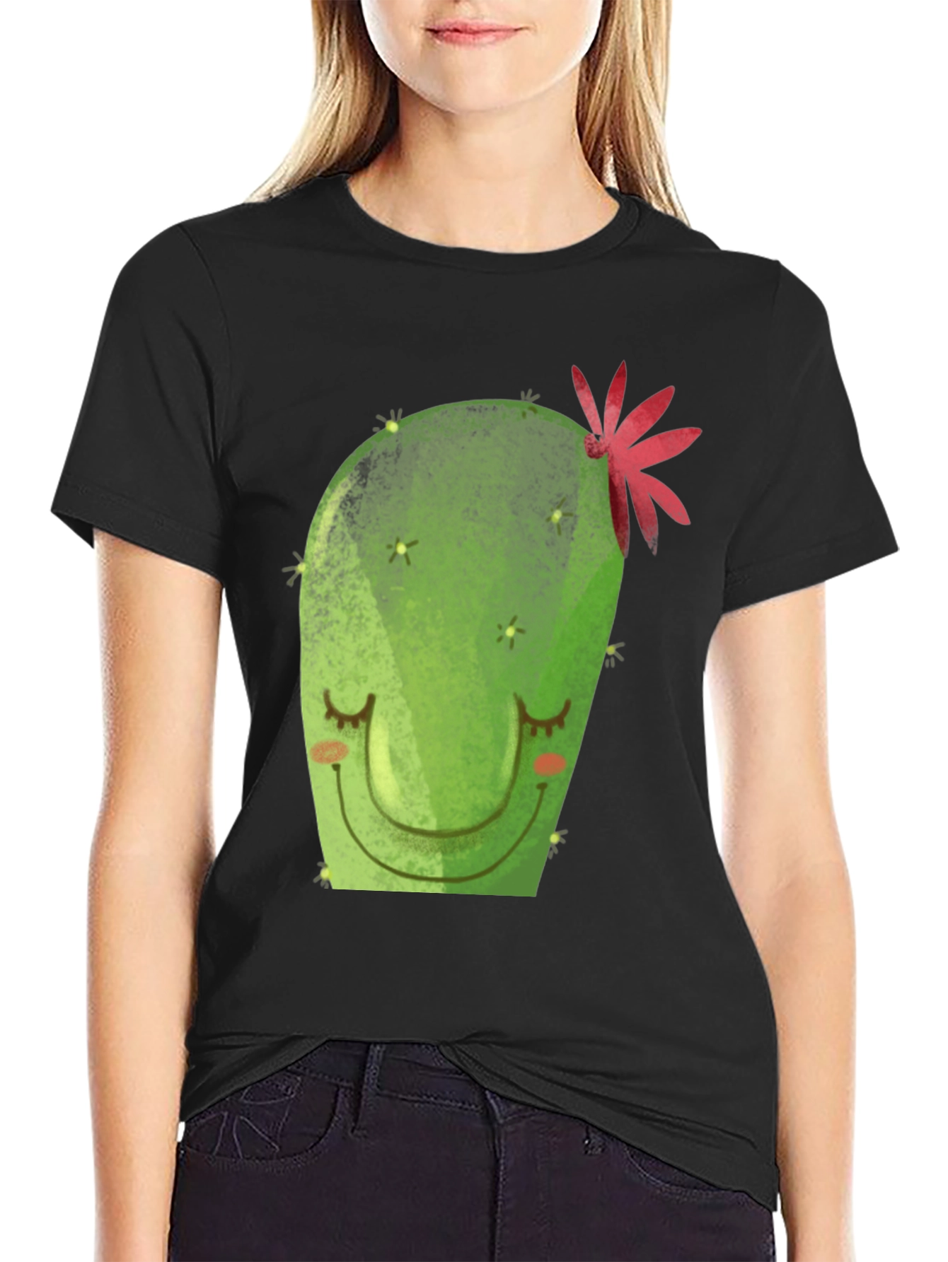 Cute Cactus Graphic Tee - Trendy Unisex T-Shirt
