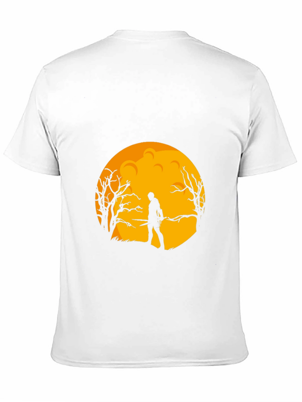 Moonlit Warrior Graphic Tee - Black
