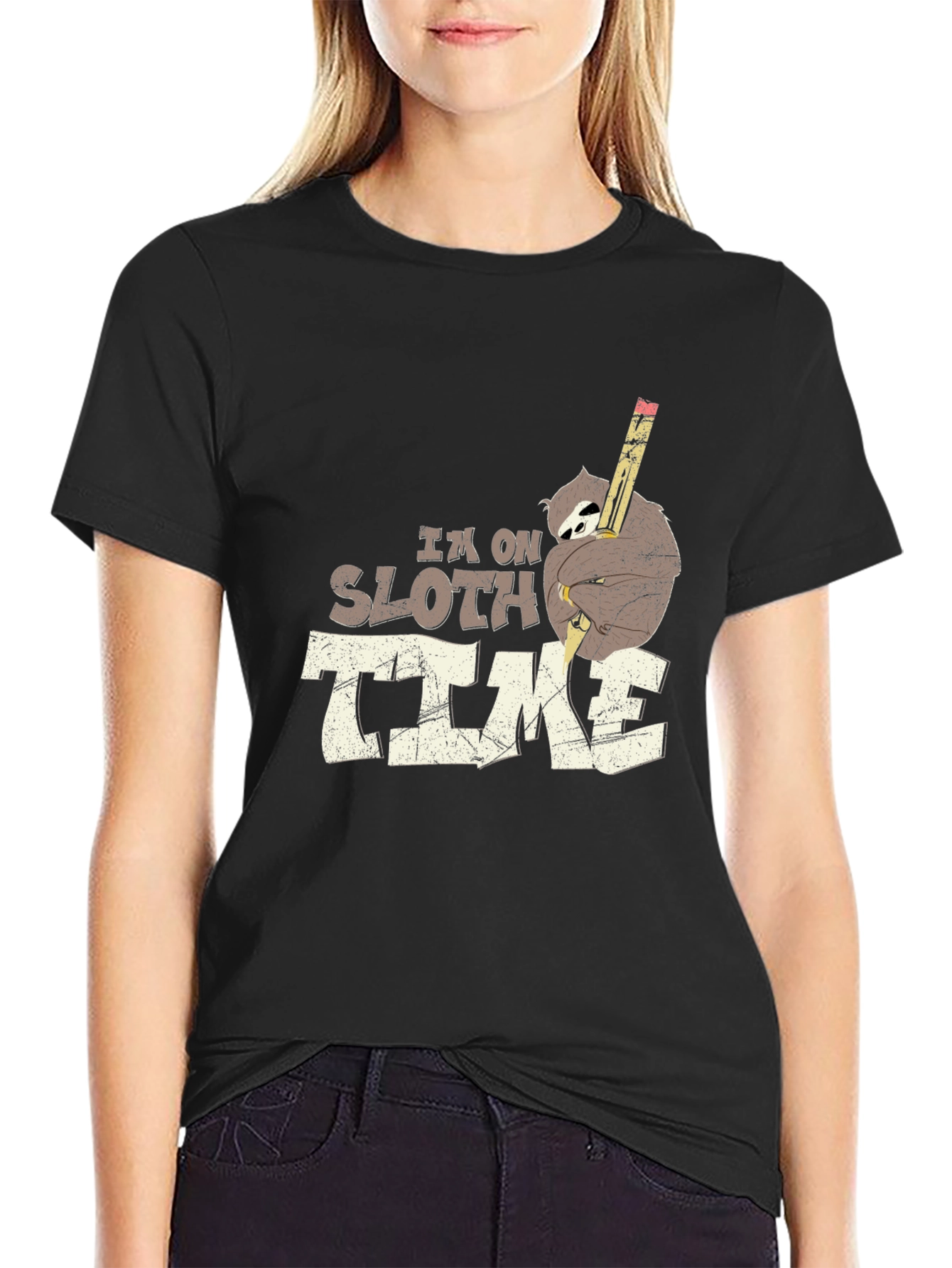 Im On Sloth Time Graphic T-Shirt