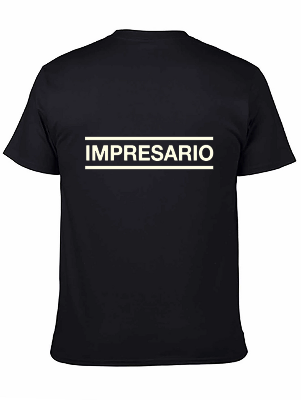 Impresario Black Graphic Tee - Bold Statement Shirt