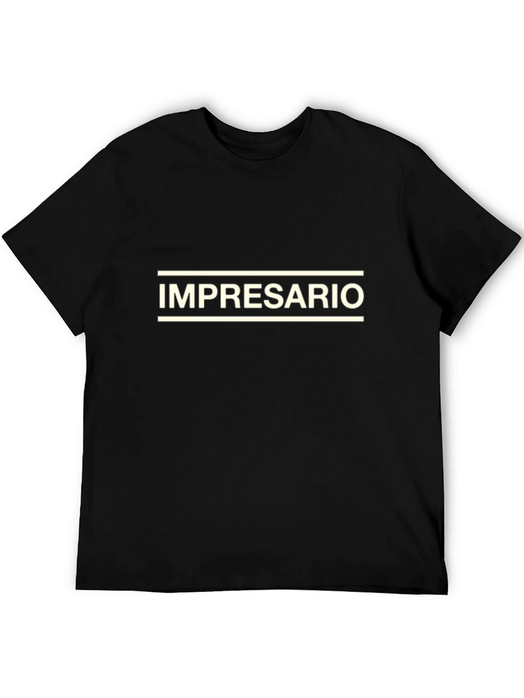 Impresario Black Graphic Tee - Bold Statement Shirt