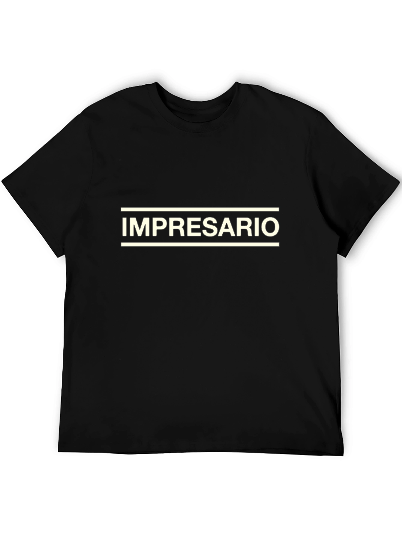 Impresario Black Graphic Tee - Bold Statement Shirt