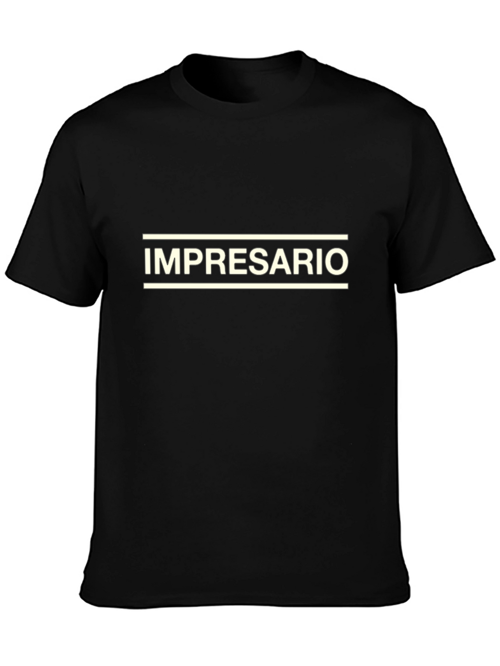 Impresario Black Graphic Tee - Bold Statement Shirt